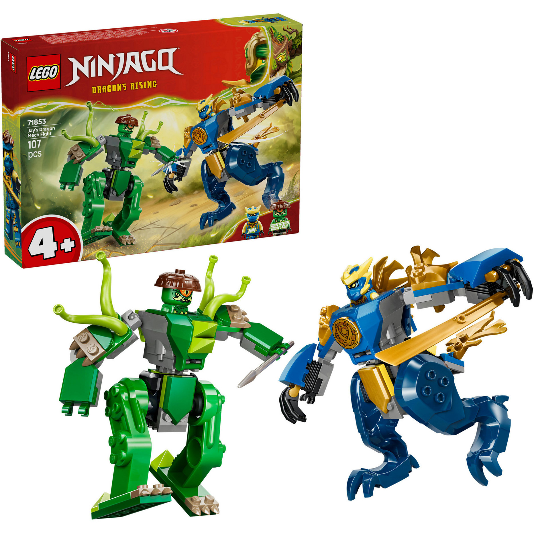 71853 Ninjago Duell mit Jays Drachen-Mech, Konstruktionsspielzeug