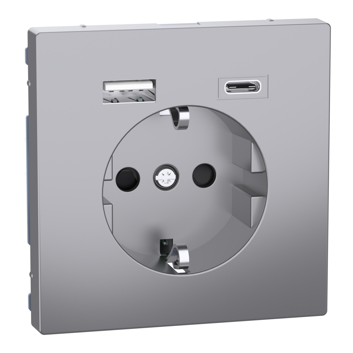 Schutzkontakt Steckdose mit USB Ladegerät, Typ MEG2367-6036, Unterputz, 16 Ampere, 250 Volt