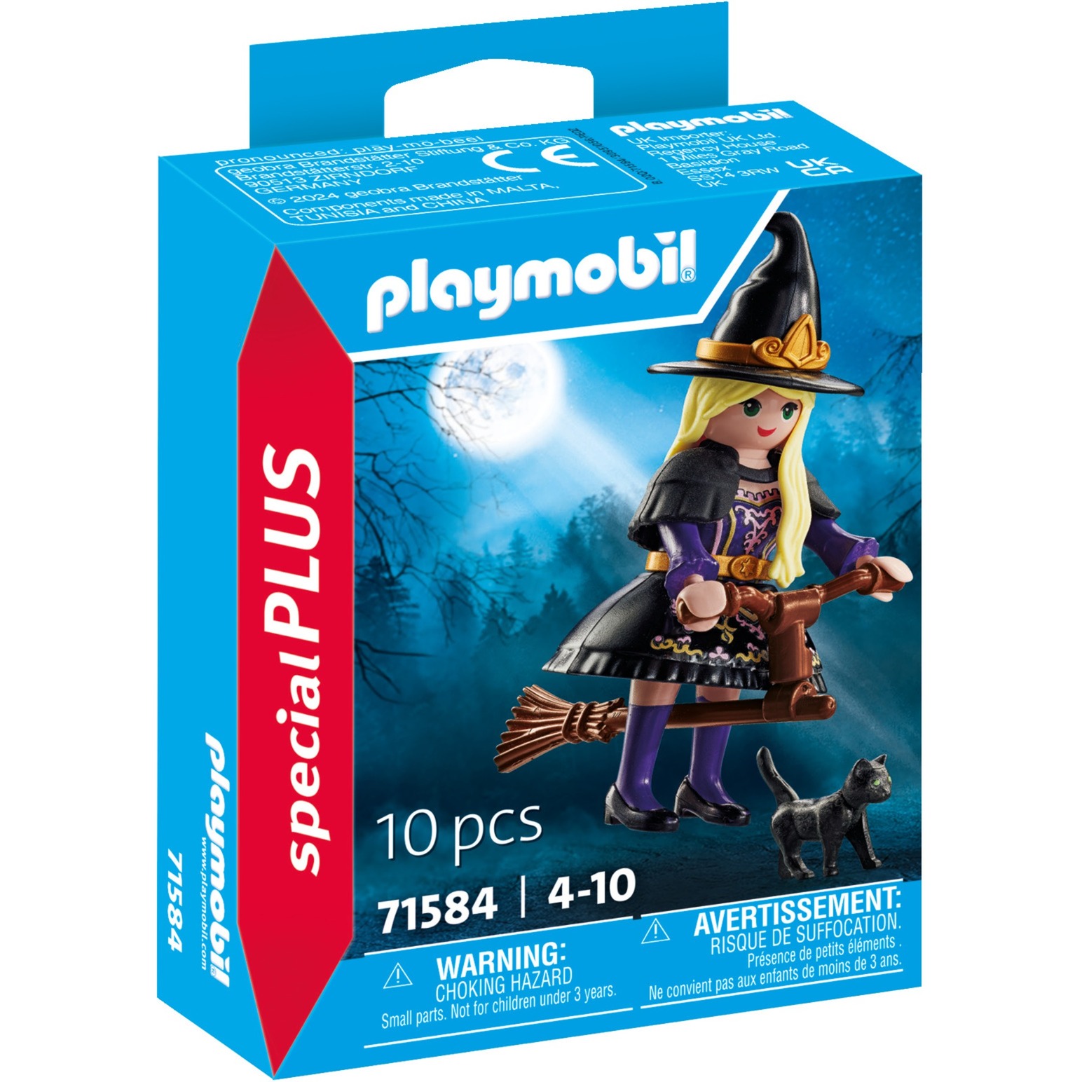 PLAYMOBIL 71584 specialPLUS Hexe mit Katze, Konstruktionsspielzeug | 04008789715845