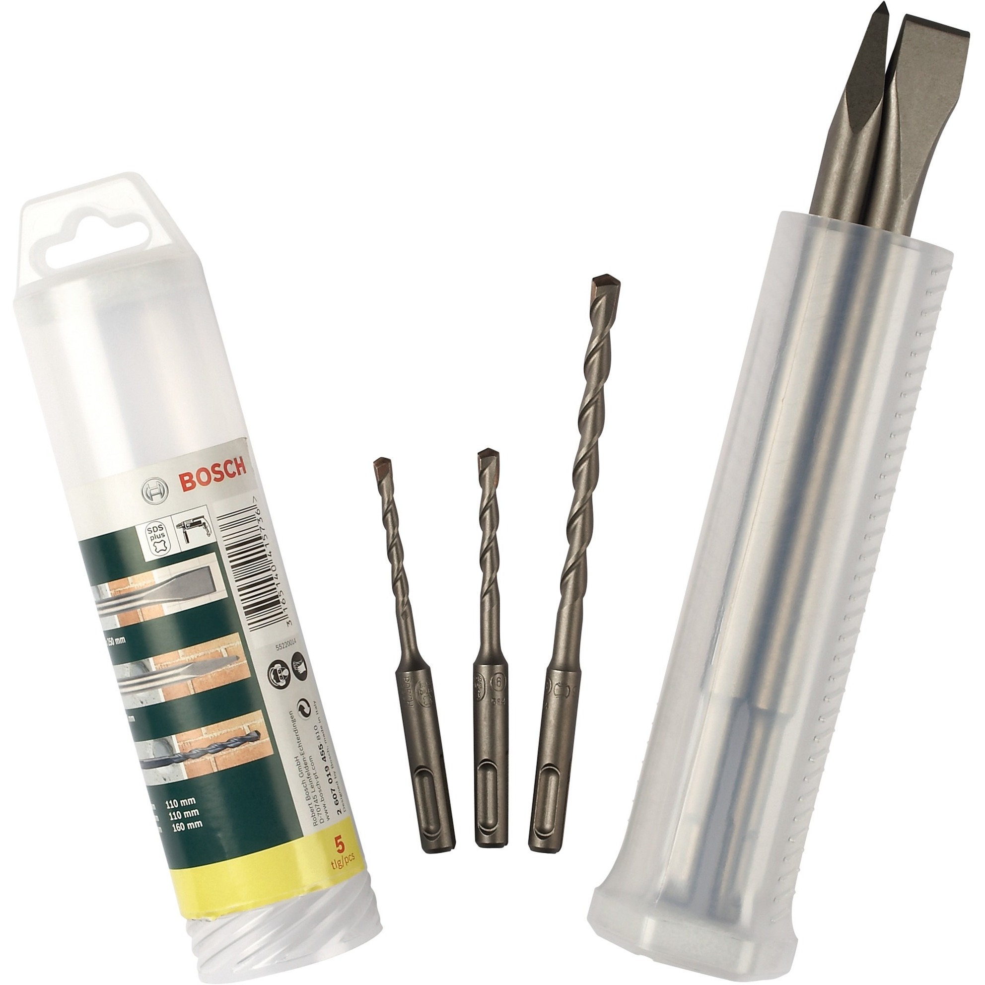 Meißel- und Hammerbohrer-Set SDS-plus, Meißel- & Bohrer-Satz