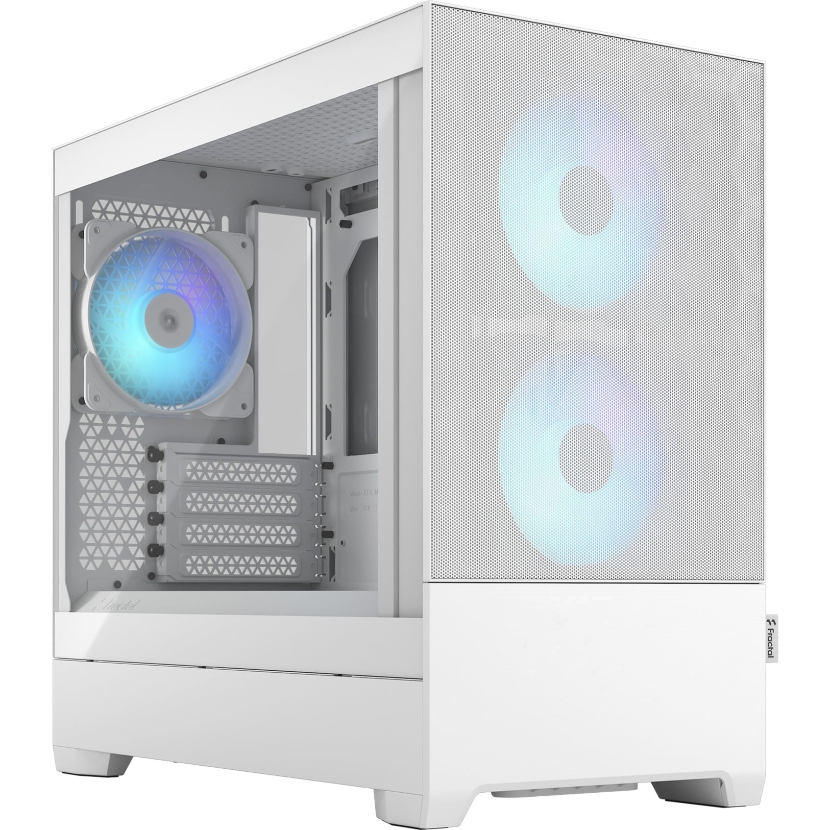 Pop Mini Air RGB White TG Clear Tint, Tower-Gehäuse