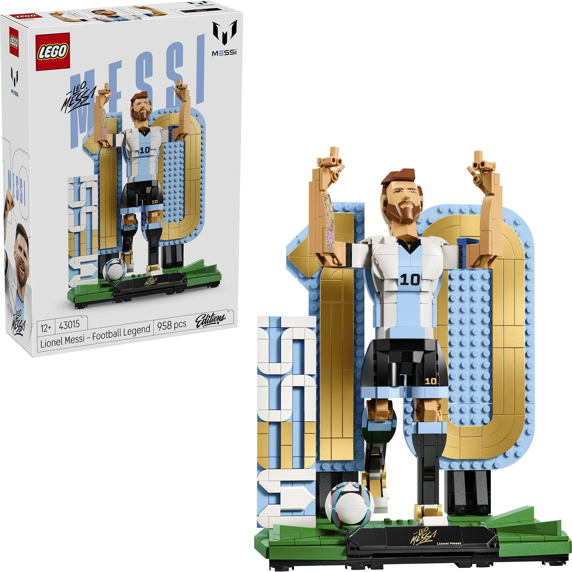 43015 Editions Lionel Messi - Fußballlegende, Konstruktionsspielzeug