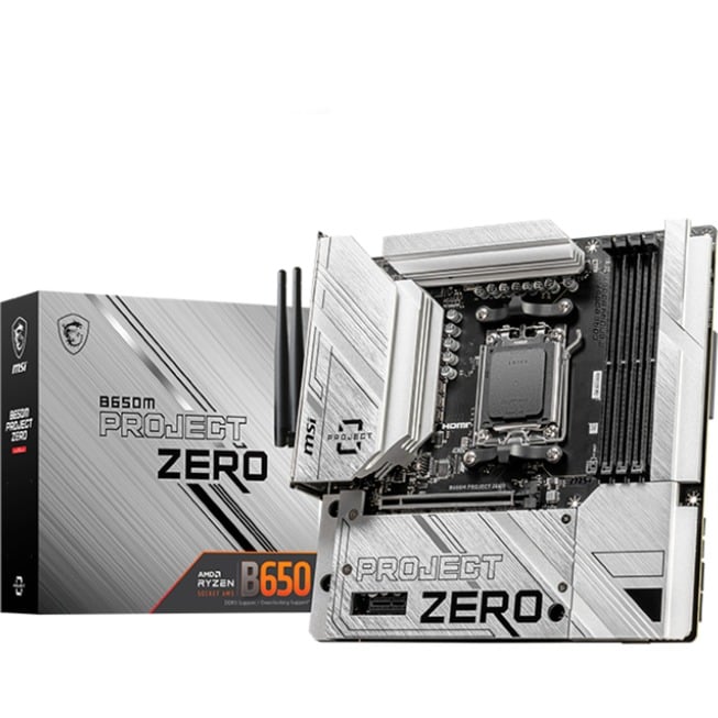 MSI B650M PROJECT ZERO, Mainboard | 04711377126649 MSI B650M PROJECT ZERO, Mainboard | 04711377126649