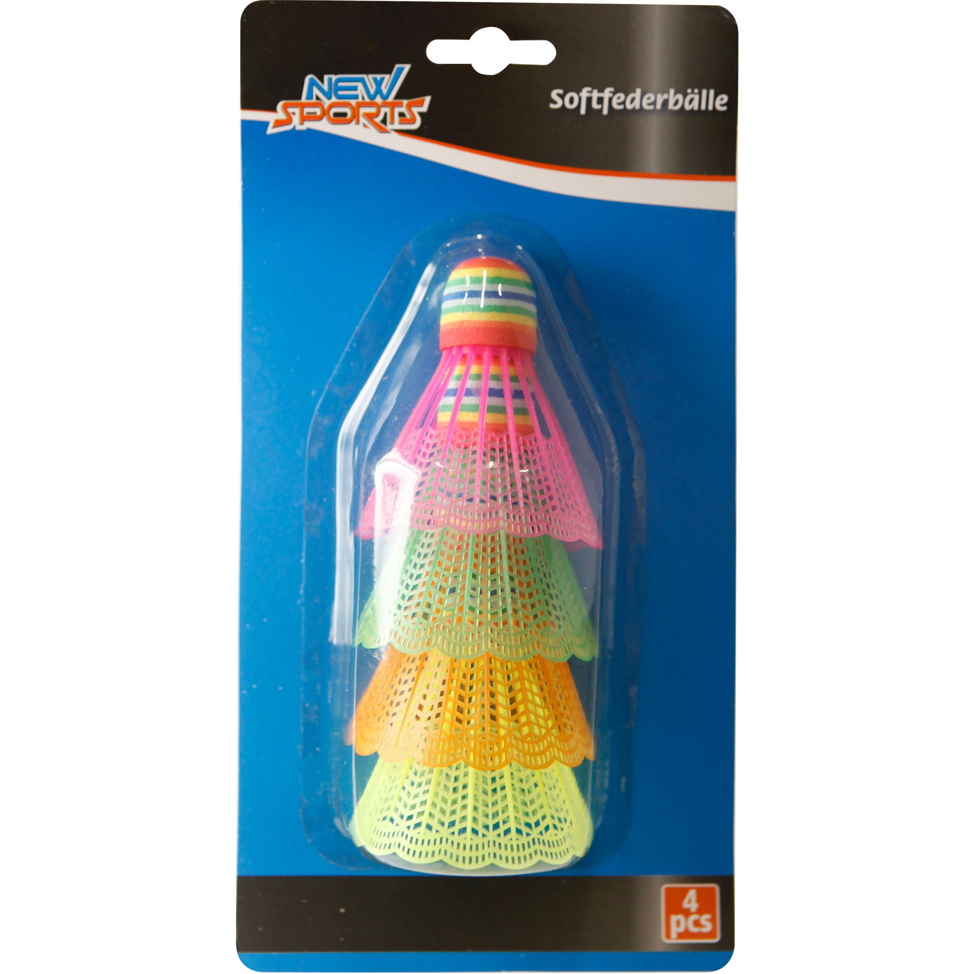 Soft Federbälle 4 Stück 135x270 mm, Ballspiel