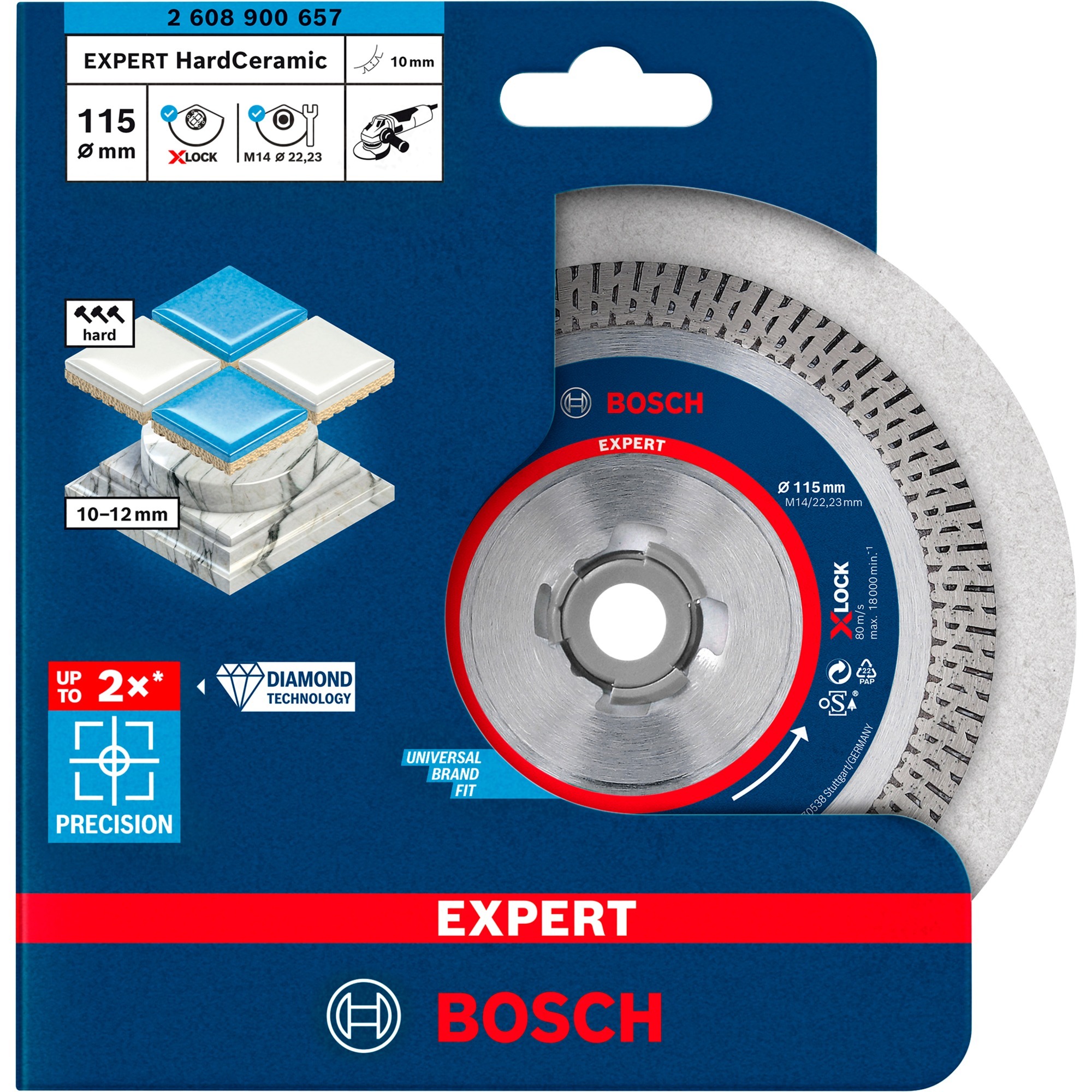 X-LOCK Diamanttrennscheibe Expert HardCeramic, Ø 115mm
