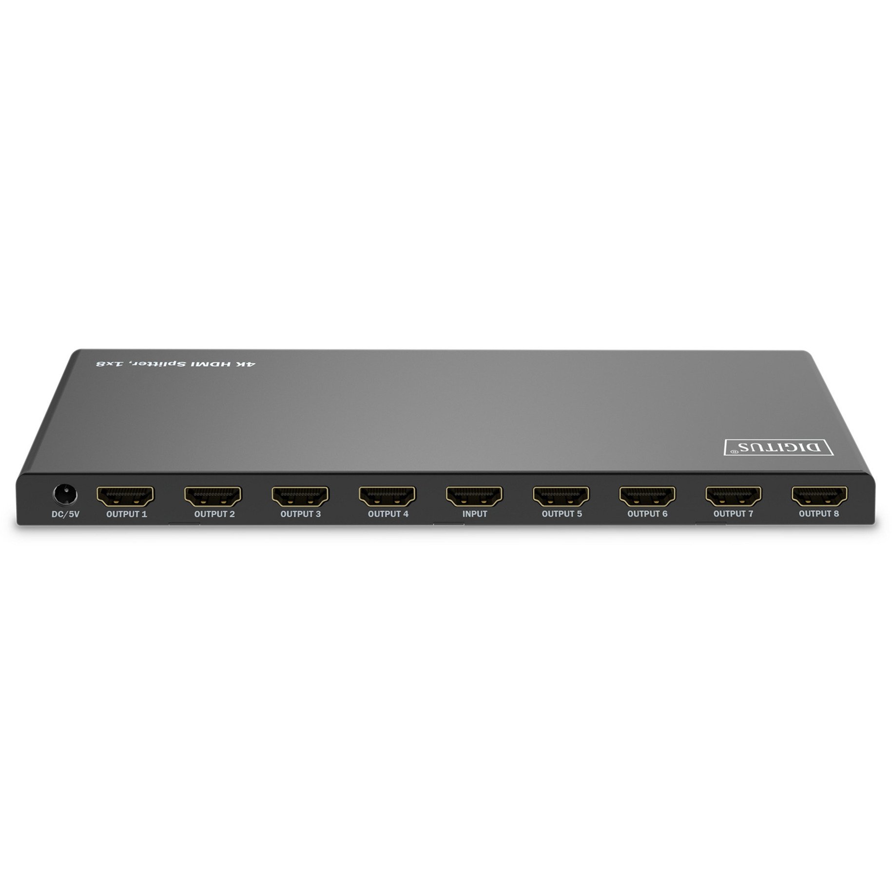 Digitus 4K HDMI Splitter, 1x8 schwarz, mit Downscaler