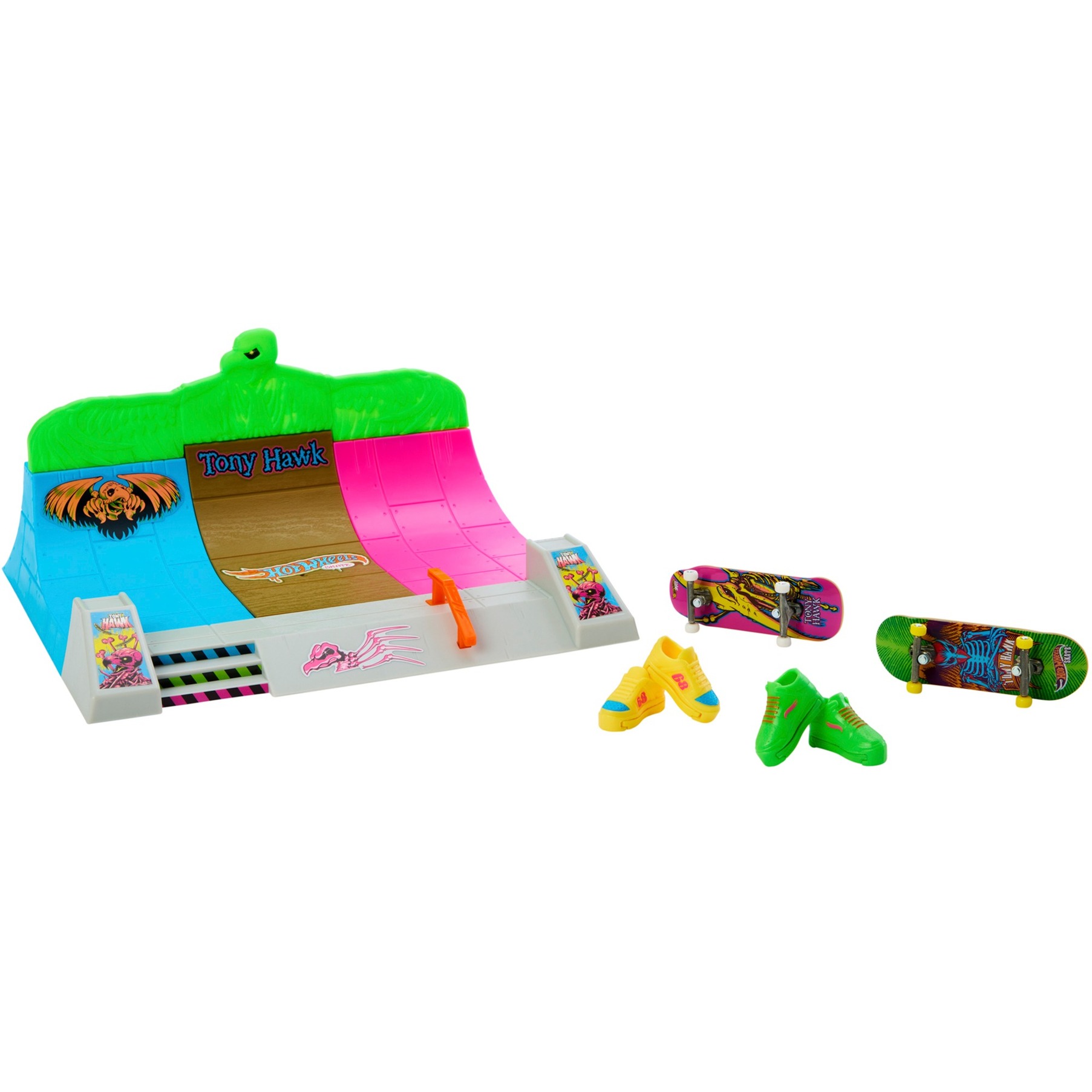 Hot Wheels Skate Neon Bones Hawk HQ Skatepark, Spielfahrzeug | 00194735158096 Hot Wheels Skate Neon Bones Hawk HQ Skatepark, Spielfahrzeug | 00194735158096