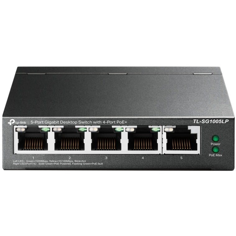 TL-SG1005LP 5-Port-Gigabit-Switch mit 4 PoE+ -Ports