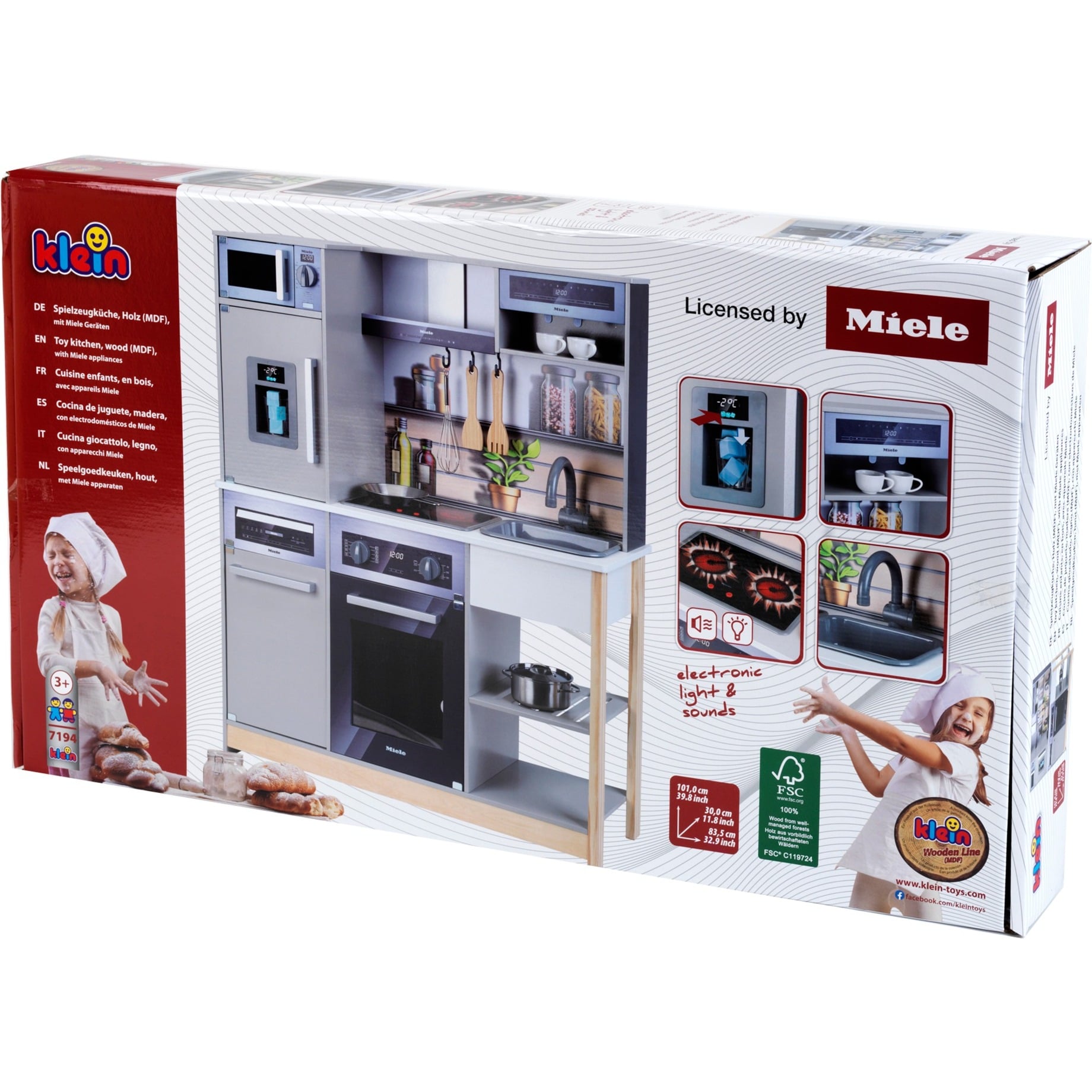  Theo Klein Miele Family Holz-Küche, Spielküche grau Bildidee 