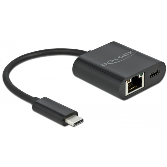 Adapter USB-C > Gigabit LAN, mit PD Anschluss