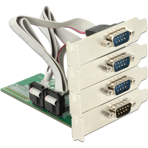 PCI Express x1 Karte zu 4 x Seriell RS-232, Schnittstellenkarte