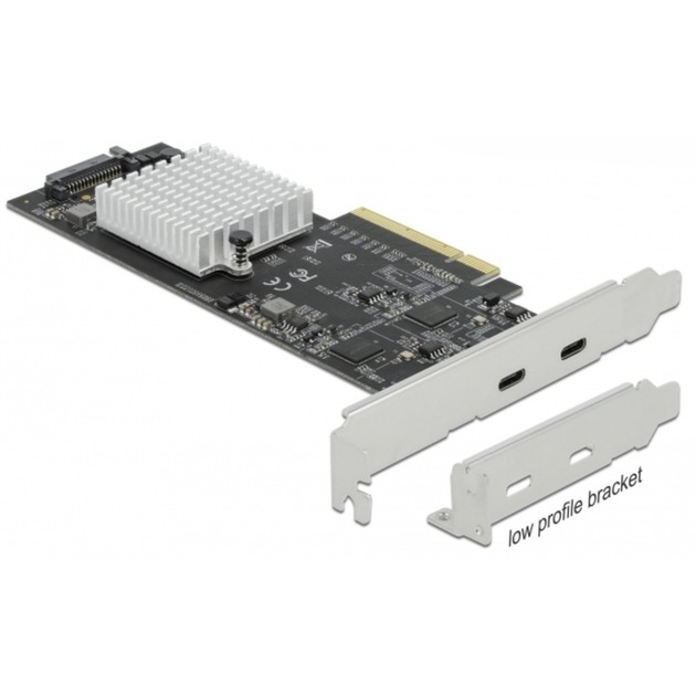 Delock PCIe x8 > 2x extern USB-X 3.2 Gen 2×2 | 04043619890095 Delock PCIe x8 > 2x extern USB-X 3.2 Gen 2×2 | 04043619890095