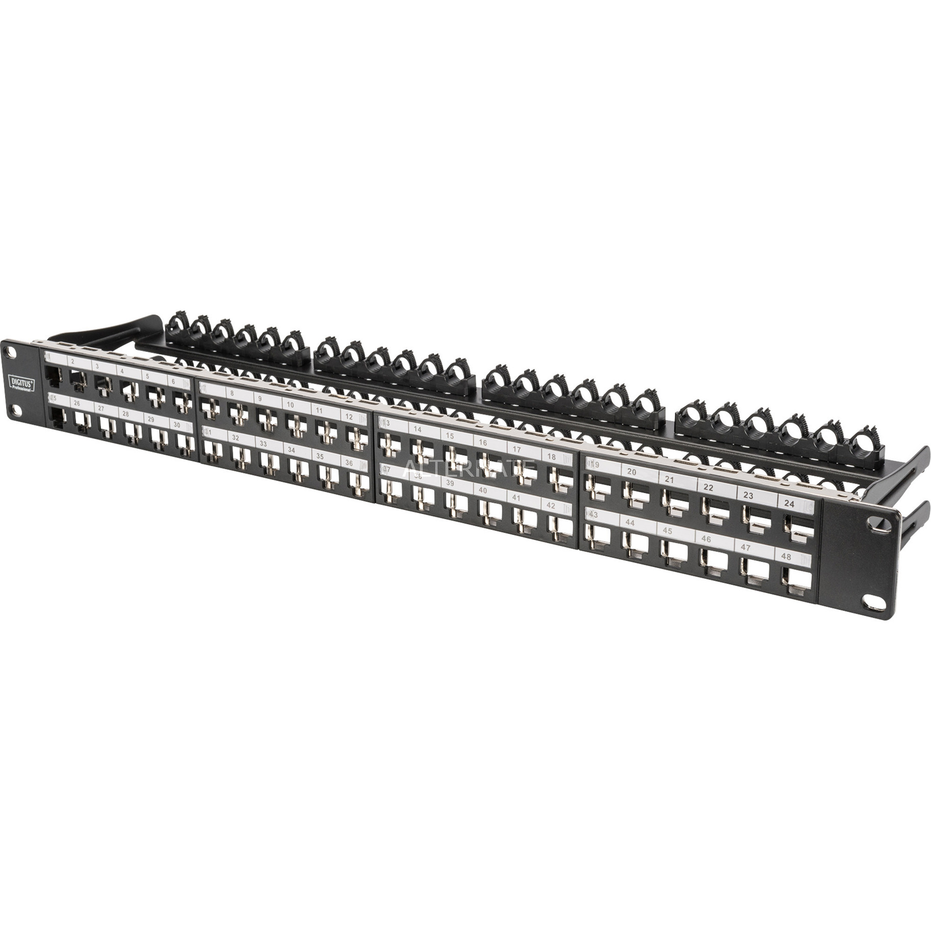 Modulares High Density Patchpanel, 48-Port, Rack Mount, geschirmt