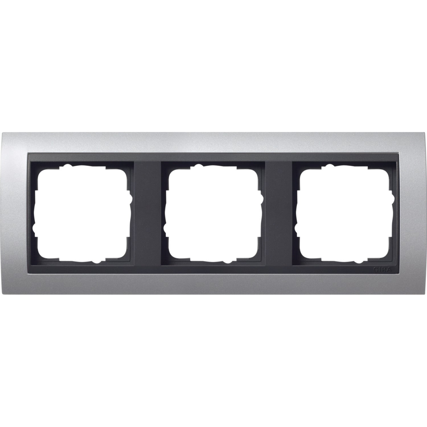 Abdeckrahmen dreifach mit Zwischenrahmen, bruchsicher, Aluminium, System 55 Event