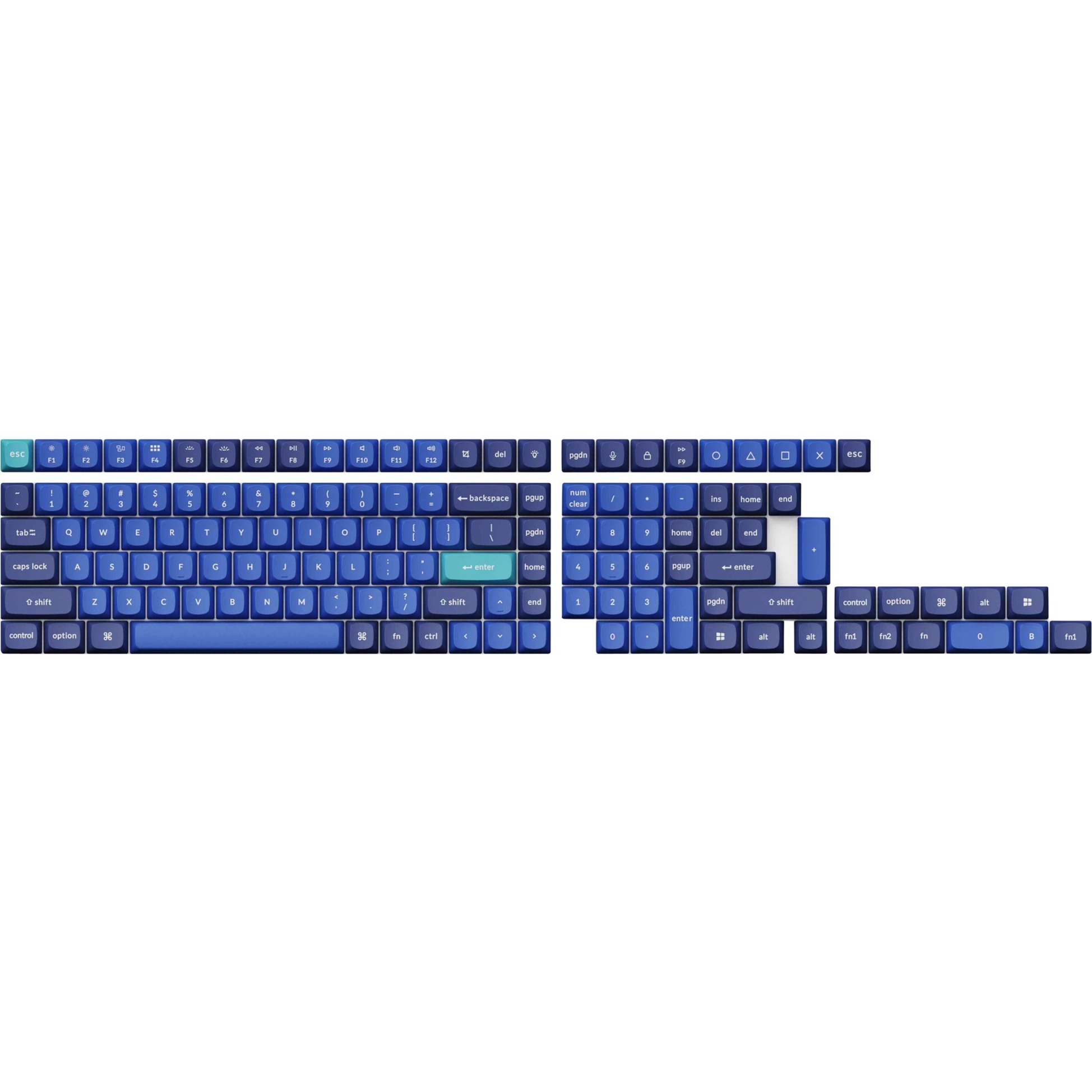 Keychron Double-Shot PBT OSA Full Keycap-Set – Light And Dark Blue, Tastenkappe | 04895248832249 Keychron Double-Shot PBT OSA Full Keycap-Set – Light And Dark Blue, Tastenkappe | 04895248832249