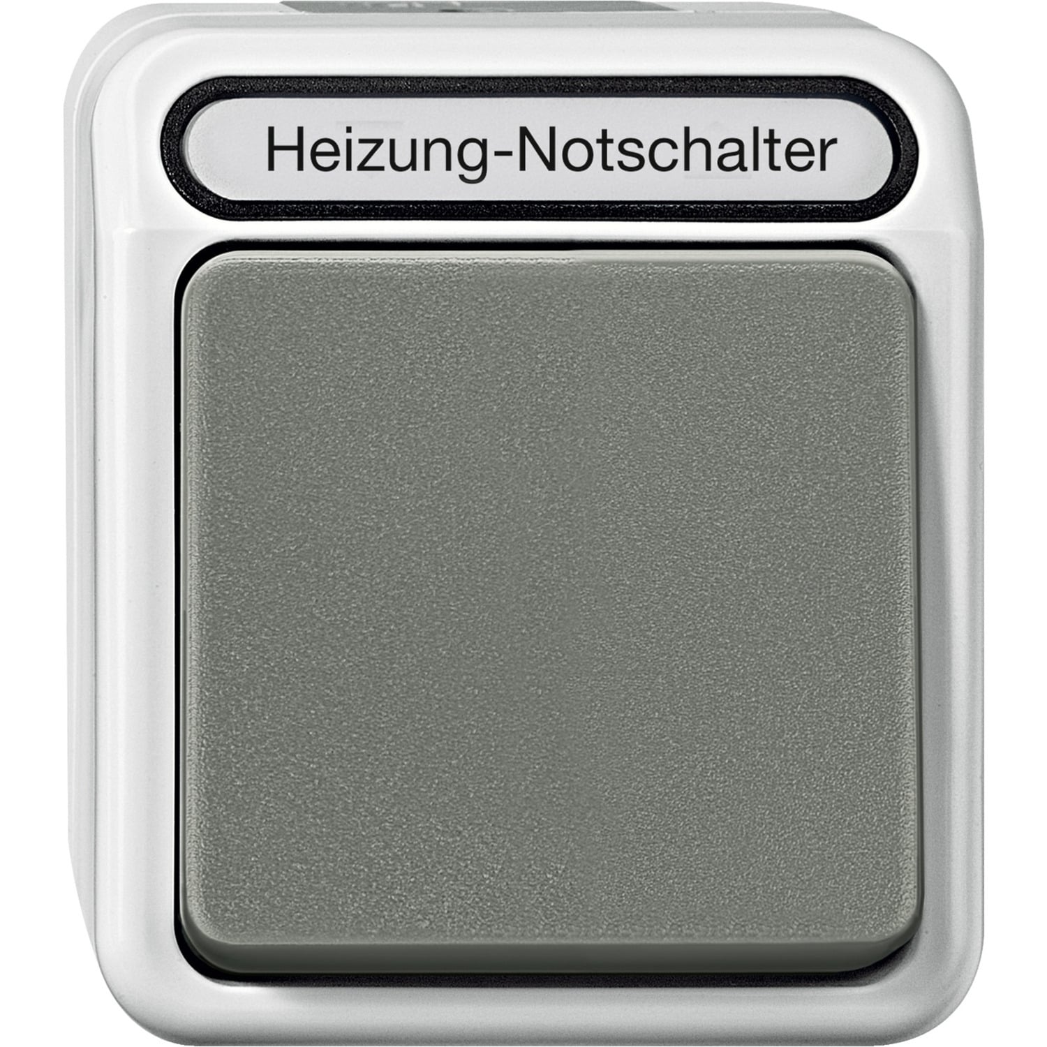 Heizungs-Notschalter, einpolig, beleuchtet, Aufputz, Schaltertyp Wechselschalter, IP44