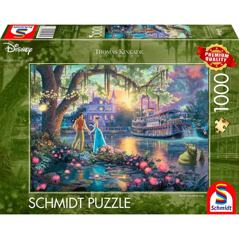 Schmidt Spiele Thomas Kinkade Studios: Disney Dreams Collection – Die Prinzessin und der Frosch, Puzzle | 04001504575274 Schmidt Spiele Thomas Kinkade Studios: Disney Dreams Collection – Die Prinzessin und der Frosch, Puzzle | 04001504575274