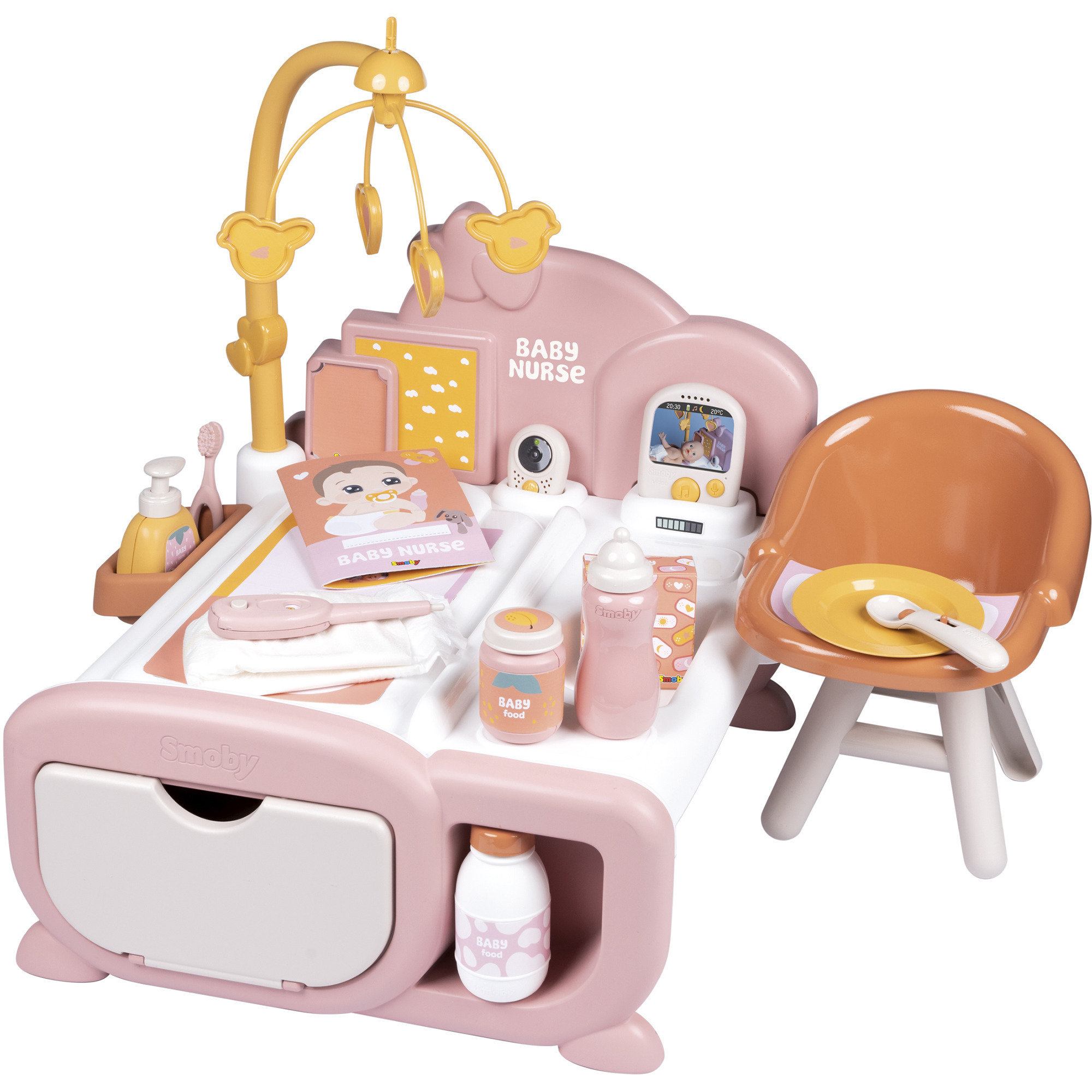 Baby Nurse Puppenwiege mit Himmel, Puppenmöbel