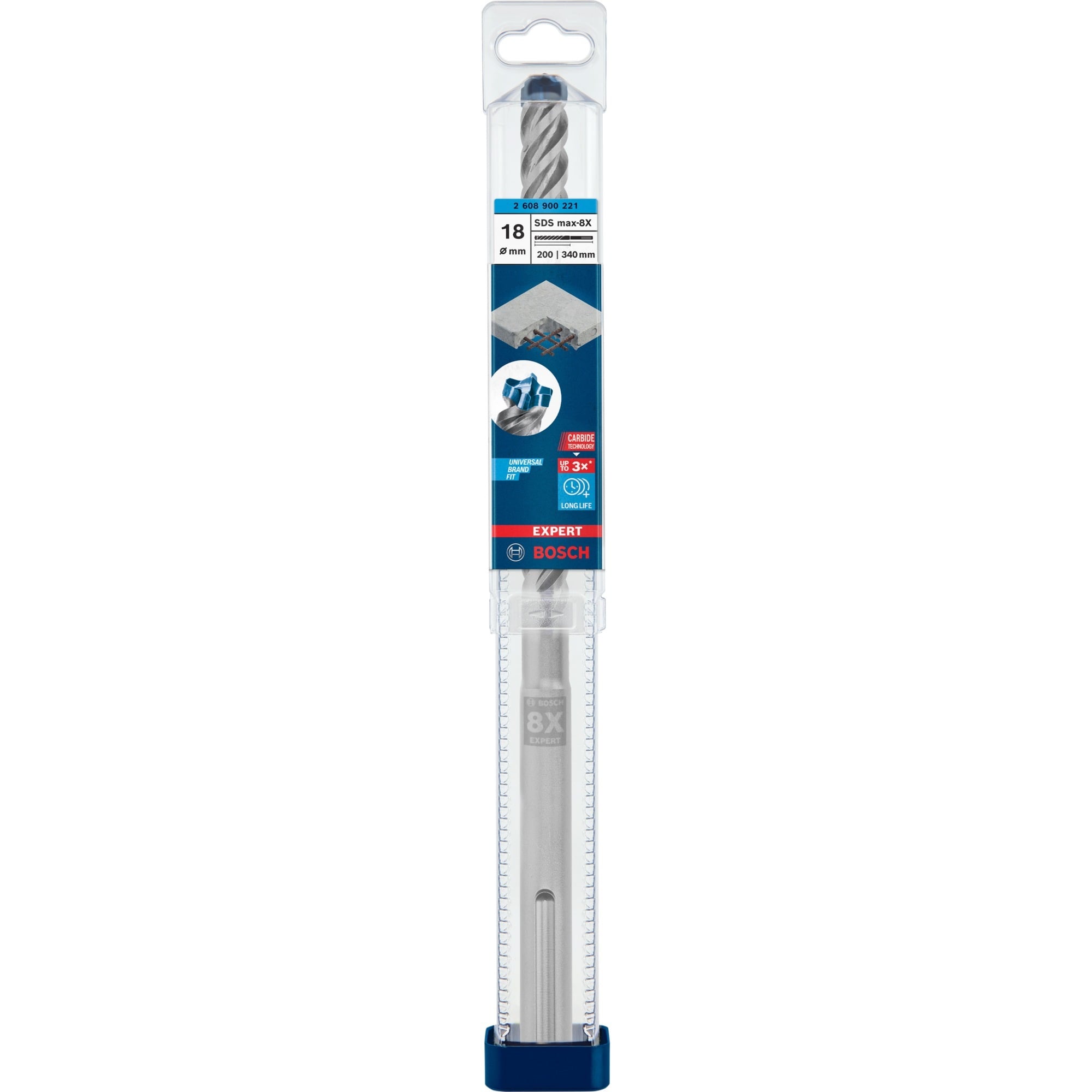 EXPERT Hammerbohrer SDS-max-8X, Ø 18mm