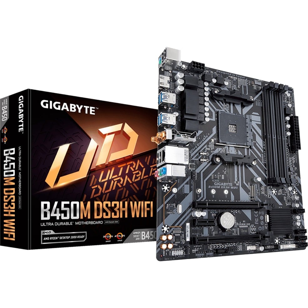 Gigabyte B450M DS3H WIFI, Mainboard | 04719331805586