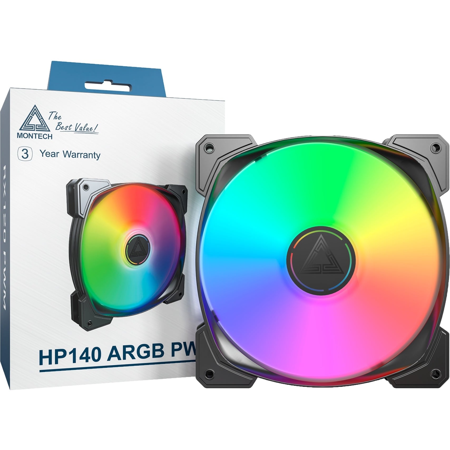 HP140 ARGB PWM 140x140x25, Gehäuselüfter