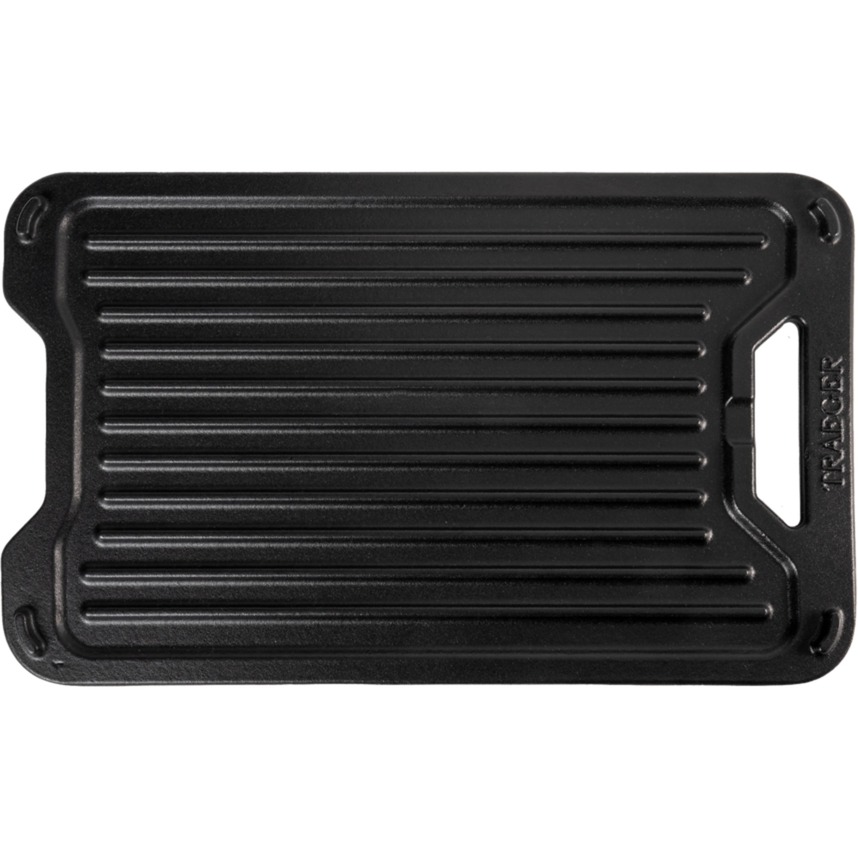 Wendbare Gusseisen-Grillplatte Für Napoleon Prestige PRO 500 – Emailliert, 45 X 34,5 Cm – Glatte Und Geriffelte Seite Für Steaks, Pfannkuchen & Gemüse – Hervorragende Wärmespeicherung