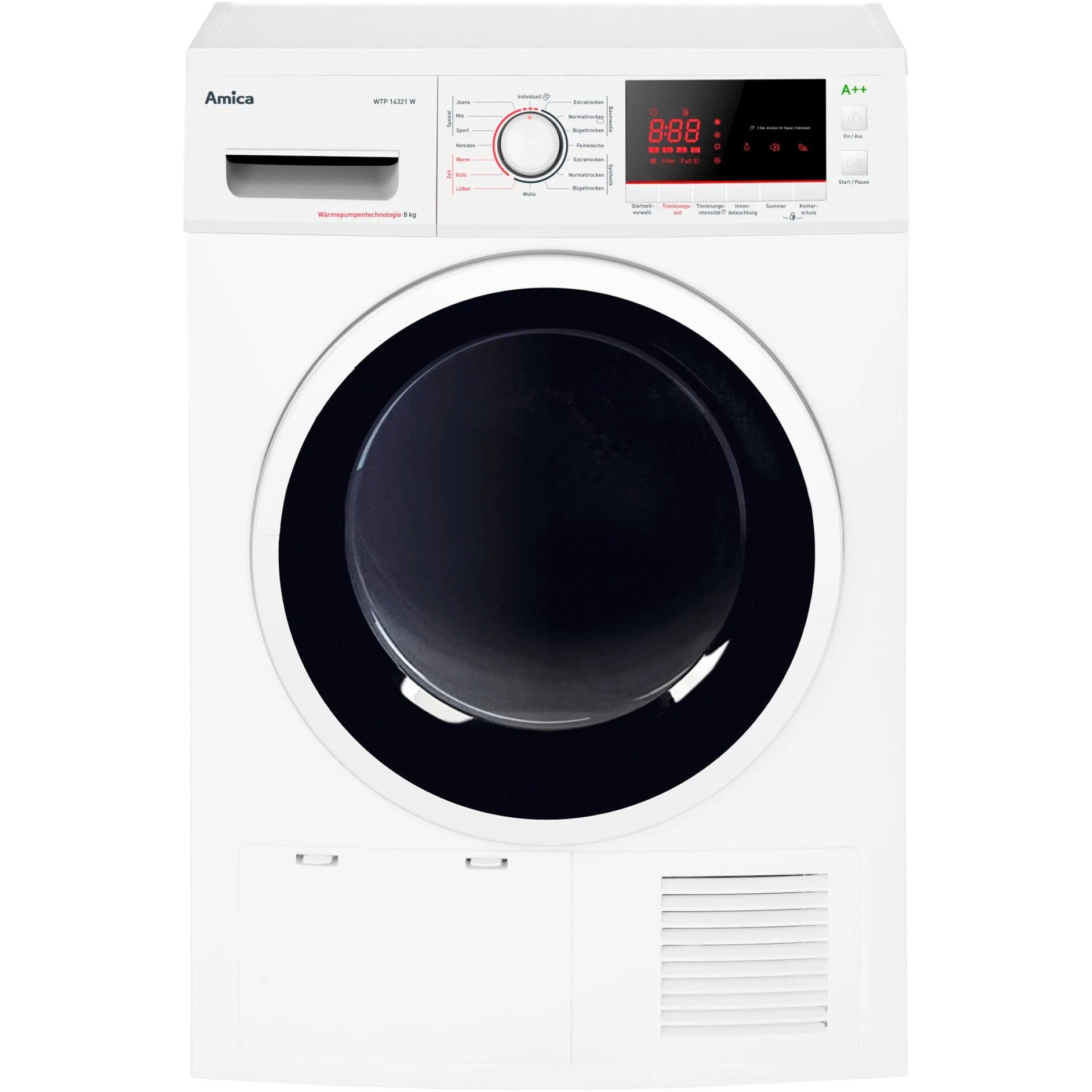Amica WTP 14321 W, Wärmepumpen-Kondensationstrockner | 05906006402242