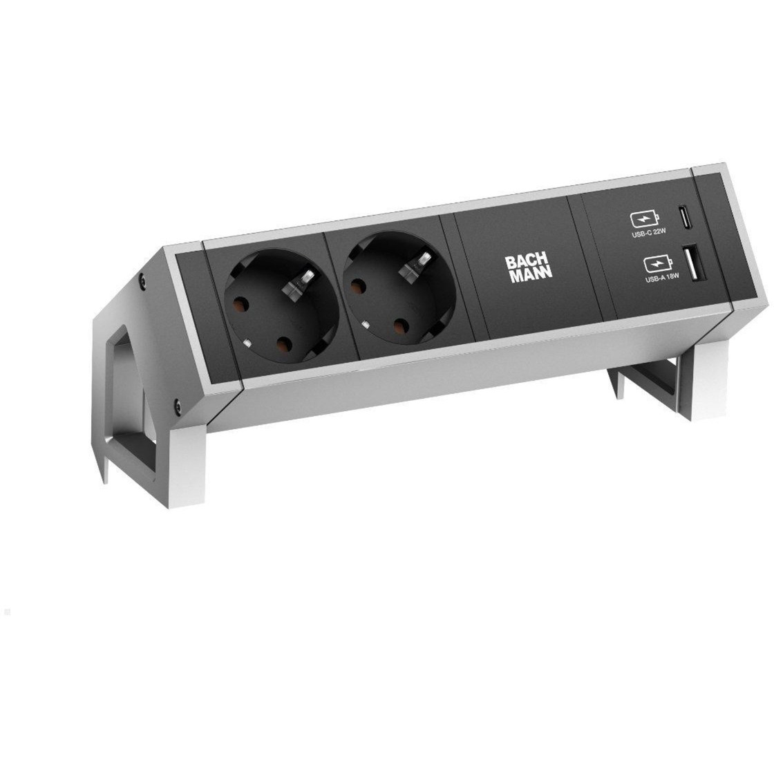 Bachmann DESK 2 Steckdosenleiste 3-fach, 2x Strom, USB-A, USB-C | 04057298083662 Bachmann DESK 2 Steckdosenleiste 3-fach, 2x Strom, USB-A, USB-C | 04057298083662