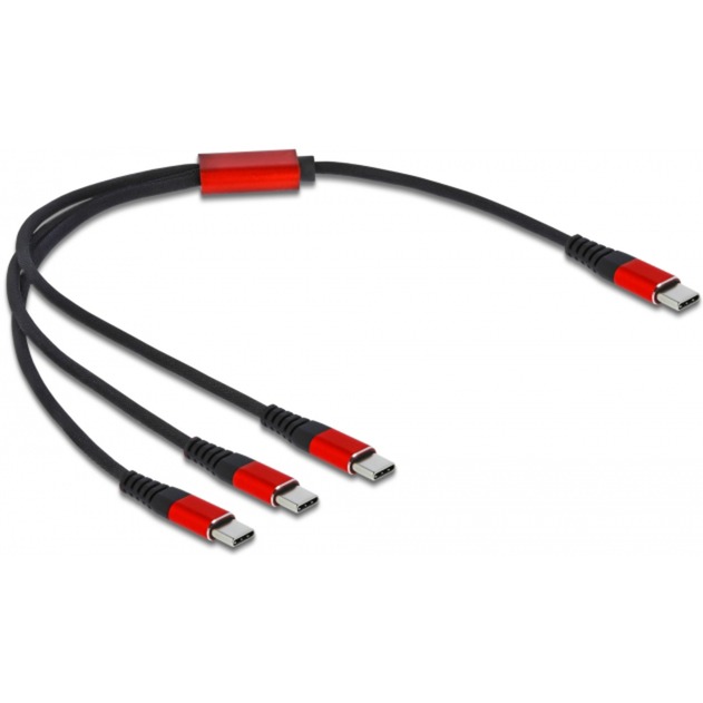 USB Ladekabel, USB-C Stecker > 3x USB-C Stecker