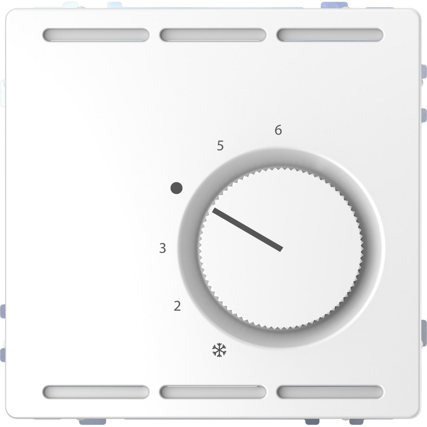 Raumthermostat RT-Regler Lotos Weiß 230 Volt Wechselkontakt mit Zusatzheizungssperre, Heizungsthermostat