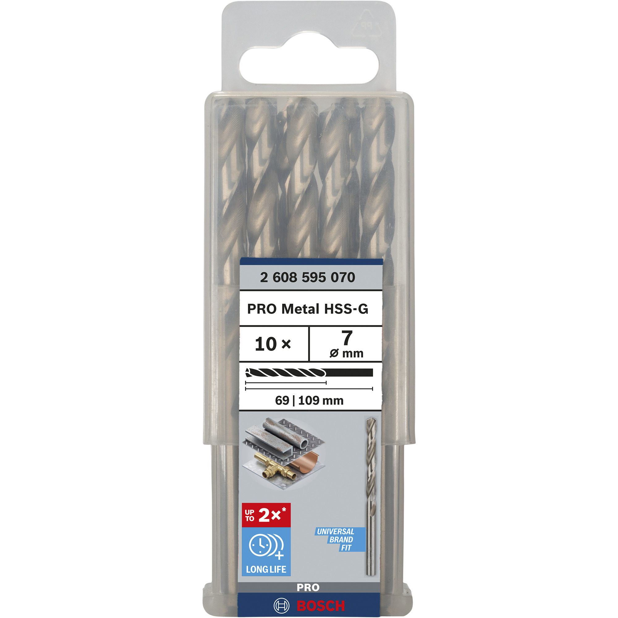 PRO Metal HSS-G Spiralbohrer, Ø 7mm