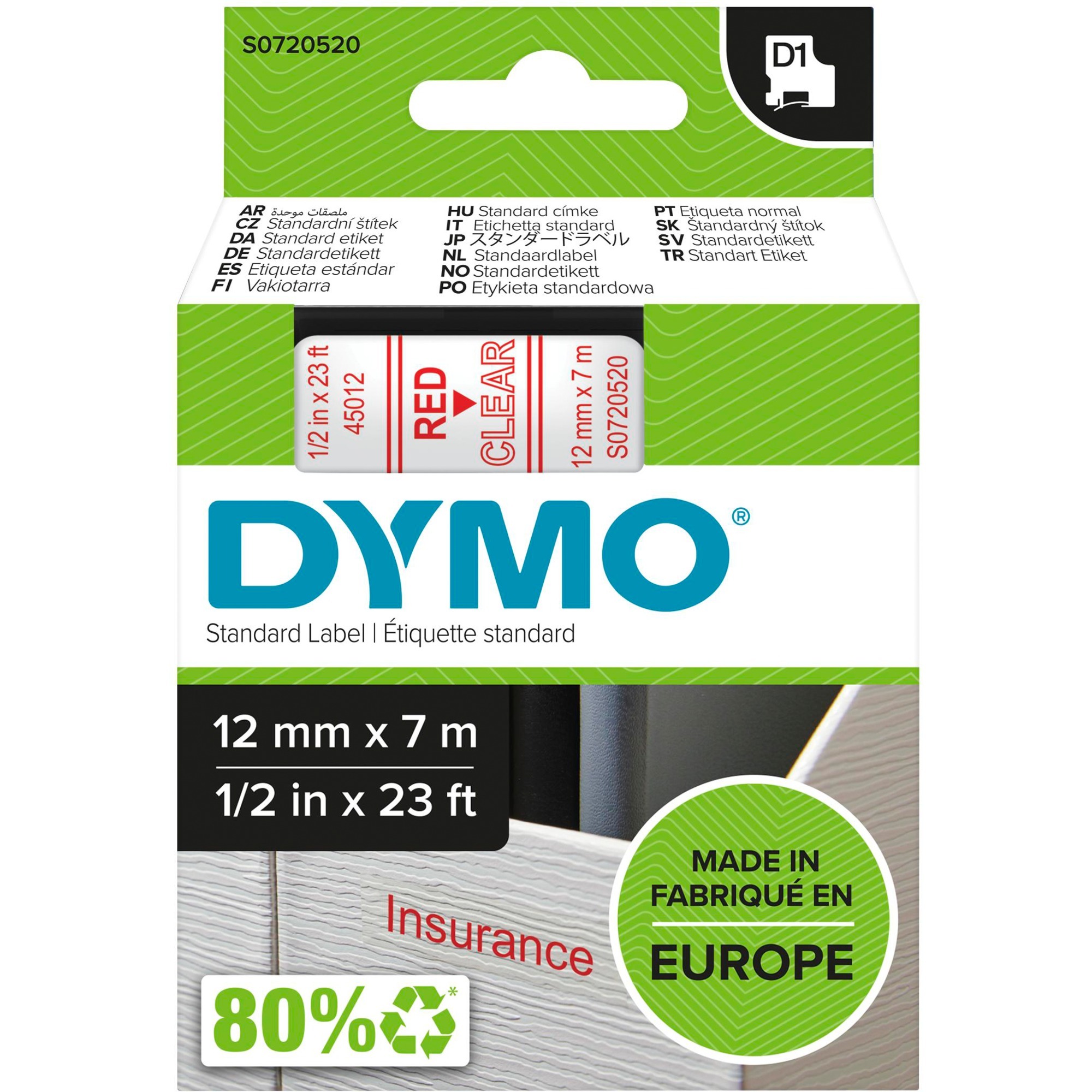 Dymo D1-Schriftband S0720520 | 05411313450126 Dymo D1-Schriftband S0720520 | 05411313450126