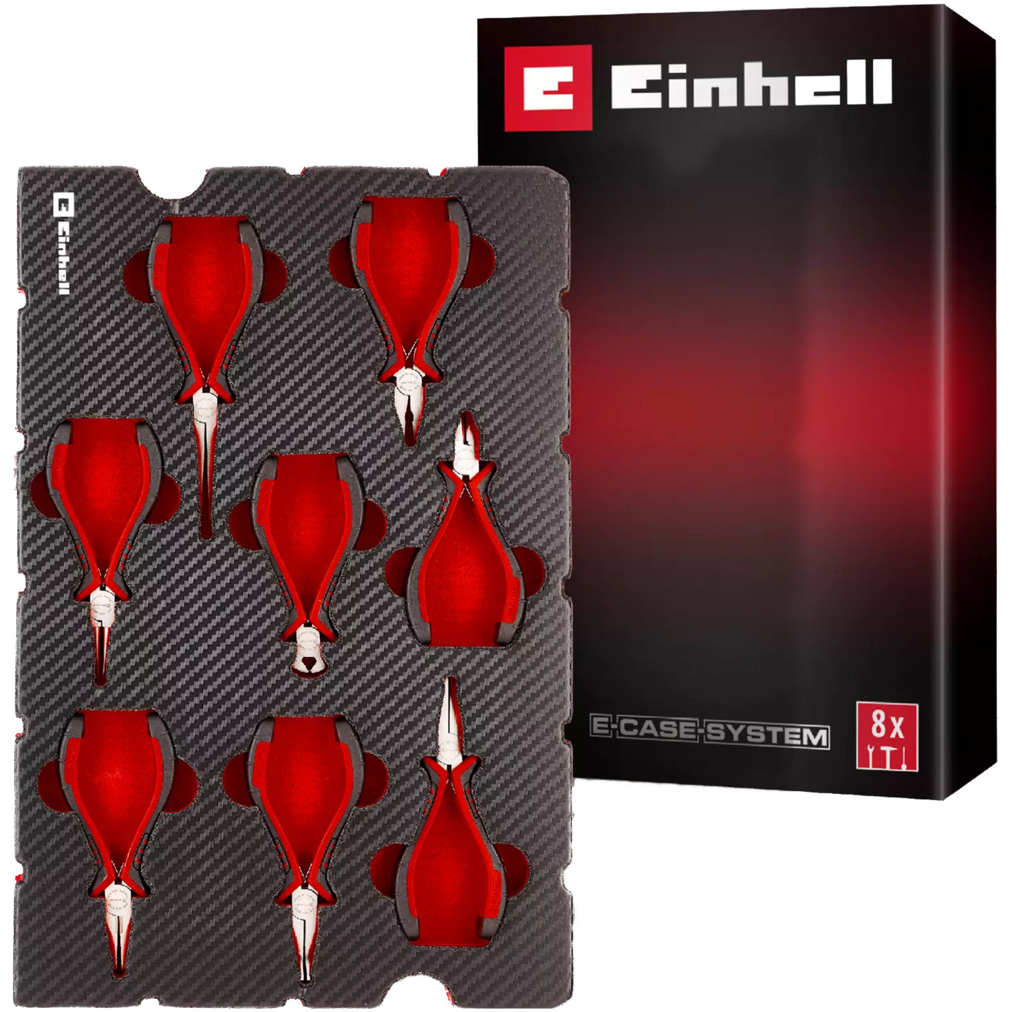 Feinmechaniker-Zangen-Set, in E-Case-Einleger