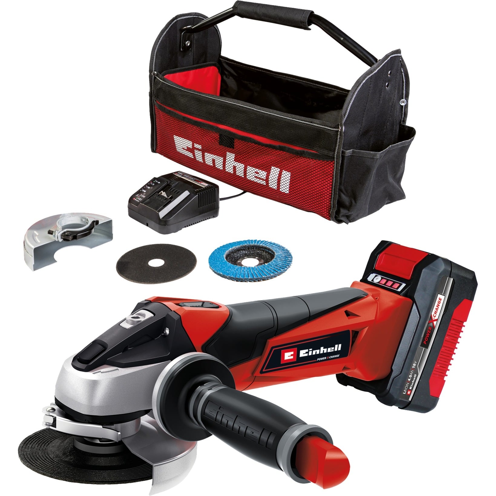 Power X-Change Akku-Winkelschleifer TC-AG 18/115 Li Kit, 18Volt