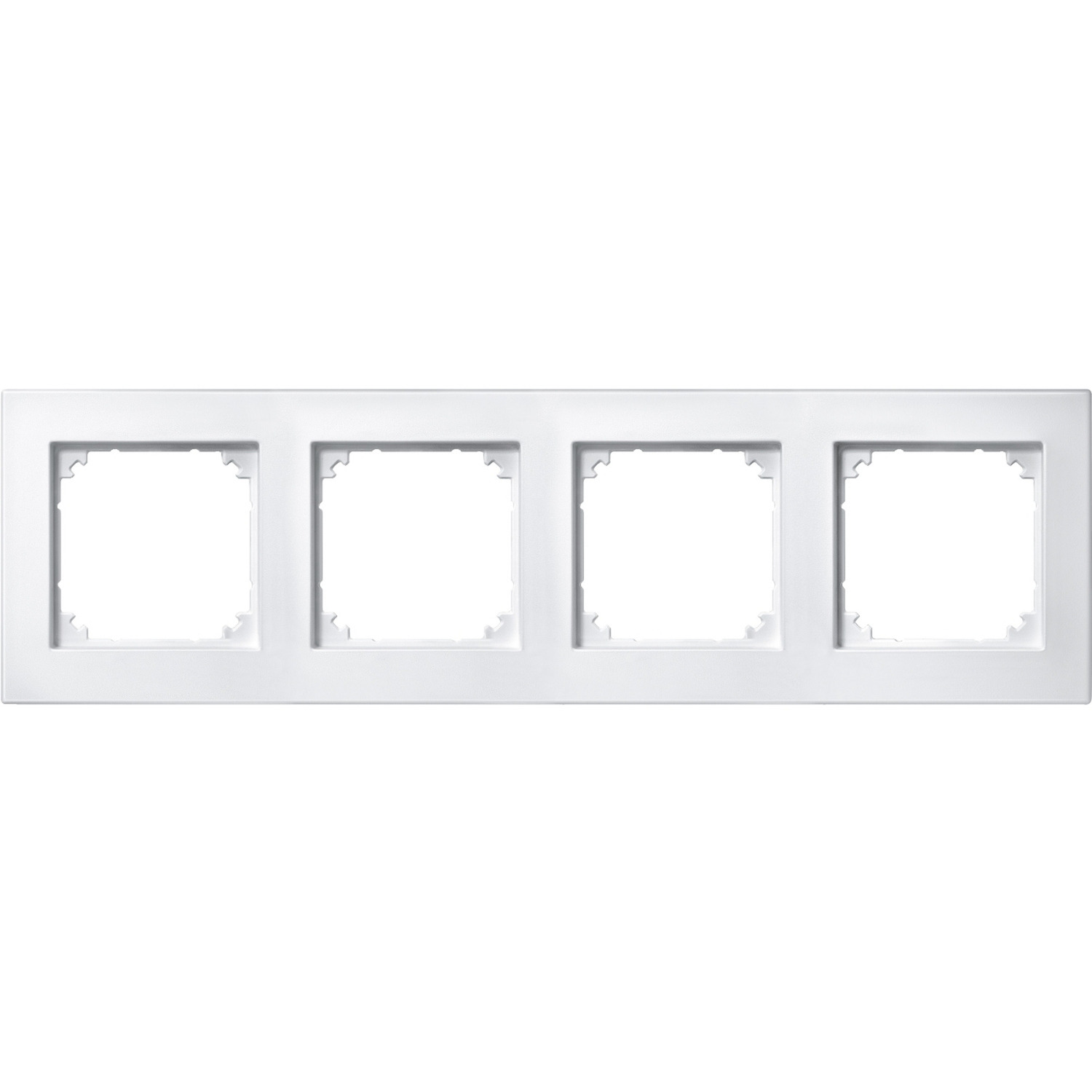 Rahmen vierfach waagerecht und senkrecht Montage Typ 486419 Thermoplast matt