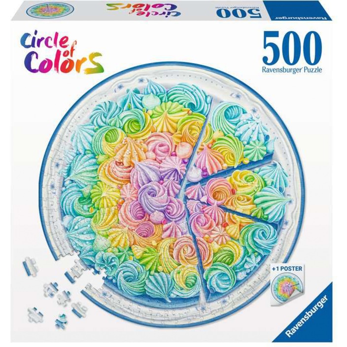 Puzzle Circle of Colors Rainbow Cake