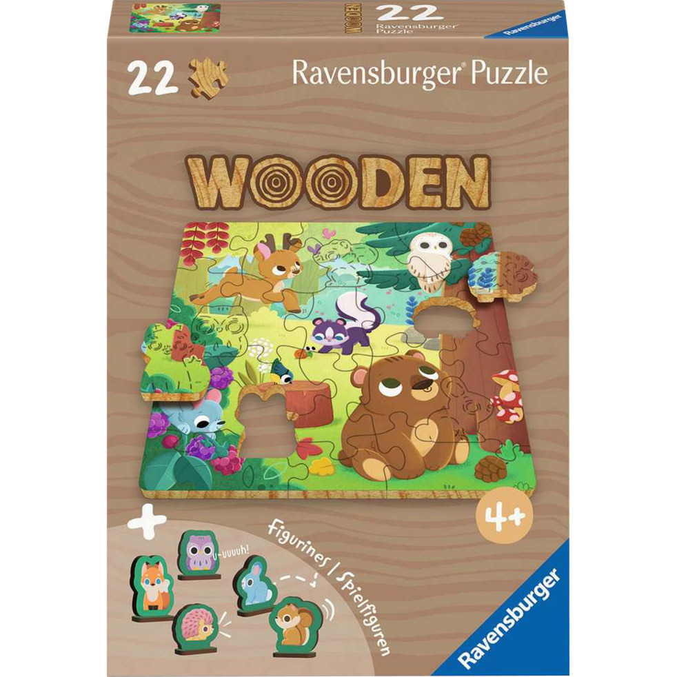 Wooden Puzzles Kids - Fröhliche Waldfreunde