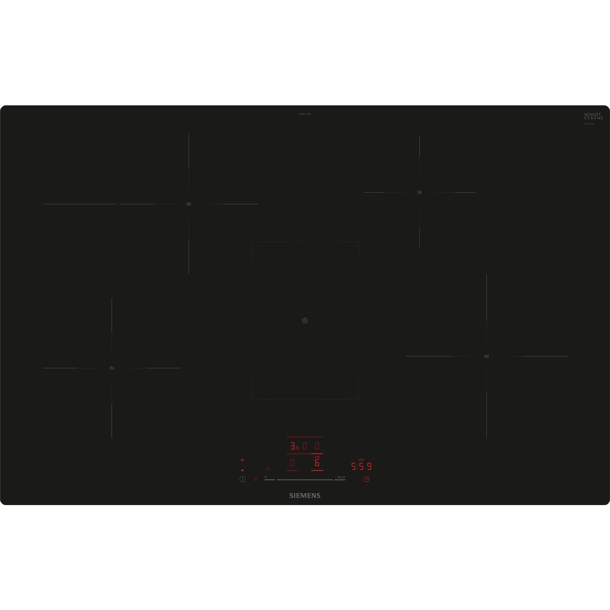 Siemens EH801HFB1E iQ300, Autarkes Kochfeld | 04242003927311 Siemens EH801HFB1E iQ300, Autarkes Kochfeld | 04242003927311
