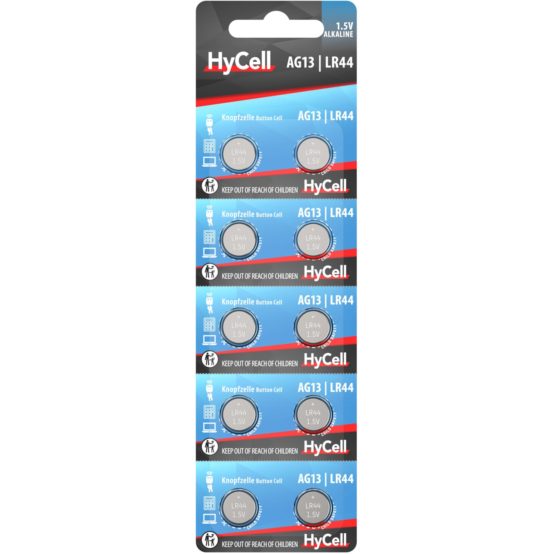 Alkaline LR44, Batterie