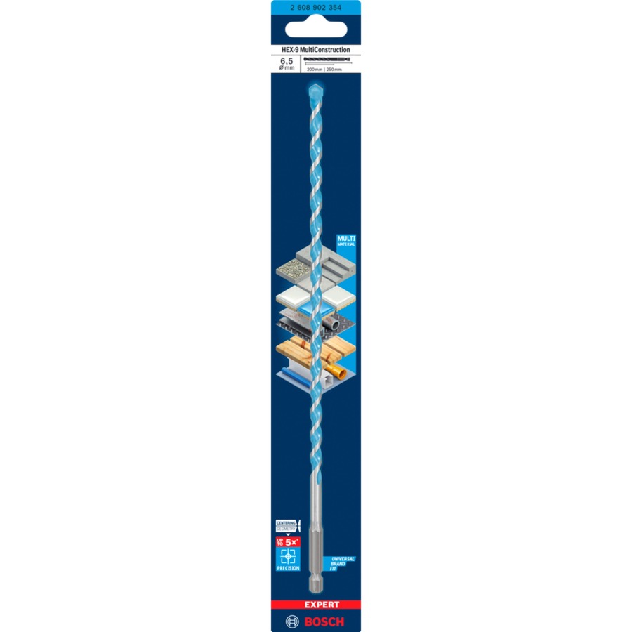 EXPERT HEX-9 MultiConstruction Bohrer, Ø 6,5mm