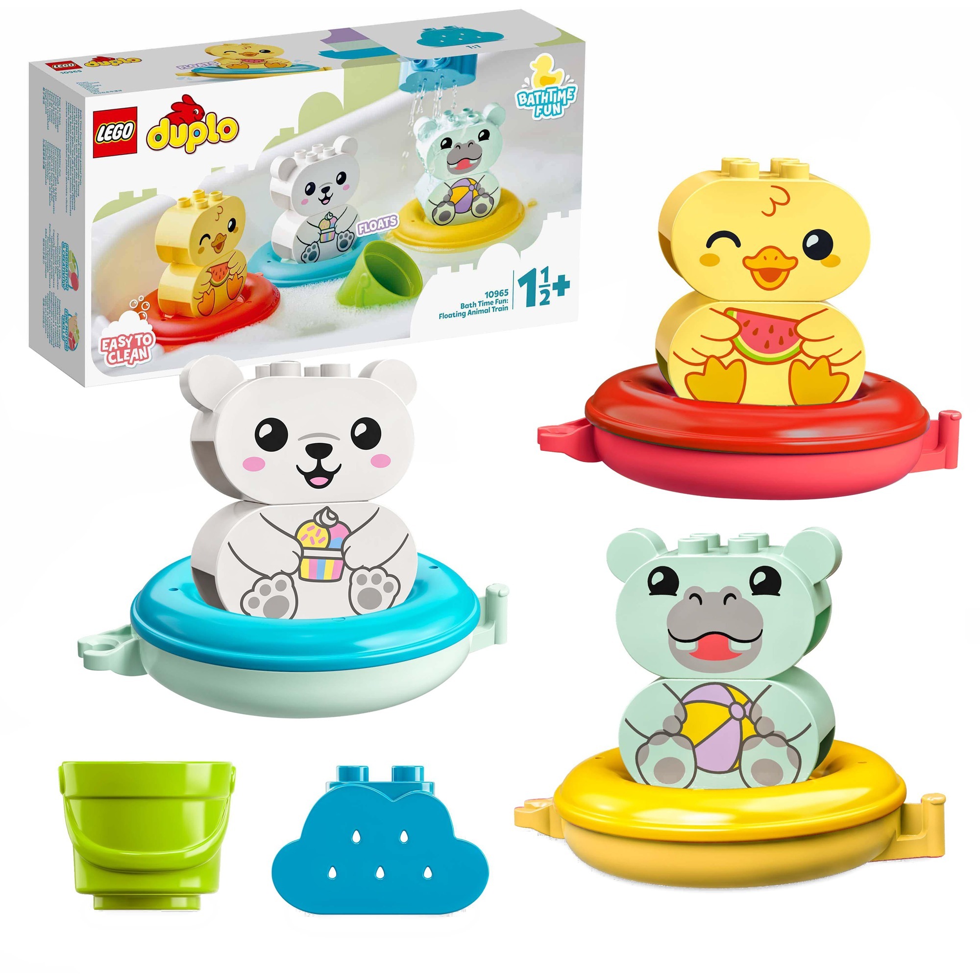 10965 DUPLO Badewannenspaß: Schwimmender Tierzug, Konstruktionsspielzeug