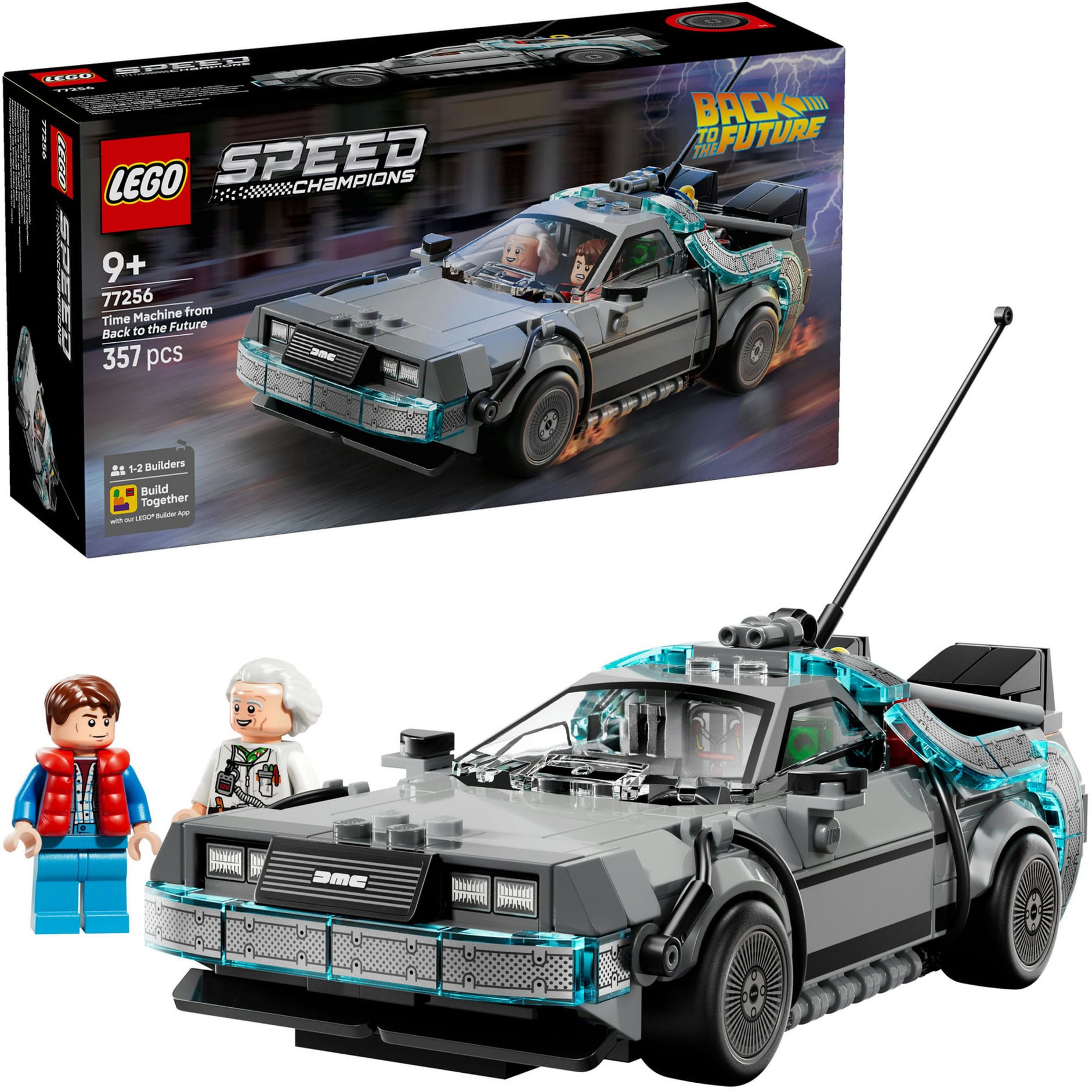 77256 Speed Champions Zeitmaschine aus Zurück in die Zukunft, Konstruktionsspielzeug