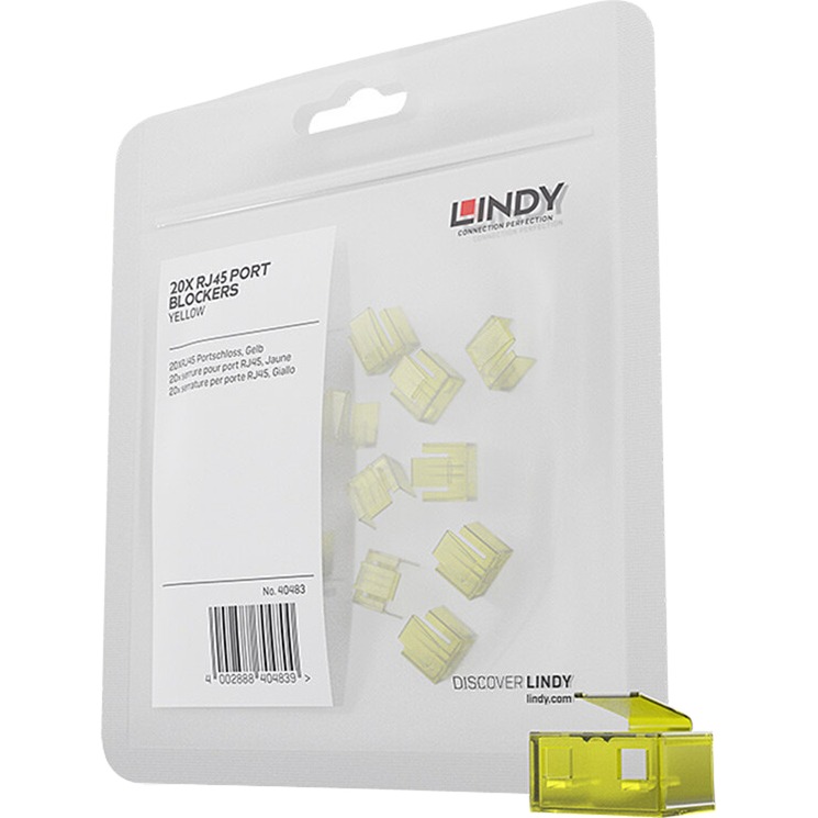 Lindy RJ45 Port Schloss (20 Stück) ohne Schlüssel, Diebstahlschutz | 04002888404839 Lindy RJ45 Port Schloss (20 Stück) ohne Schlüssel, Diebstahlschutz | 04002888404839