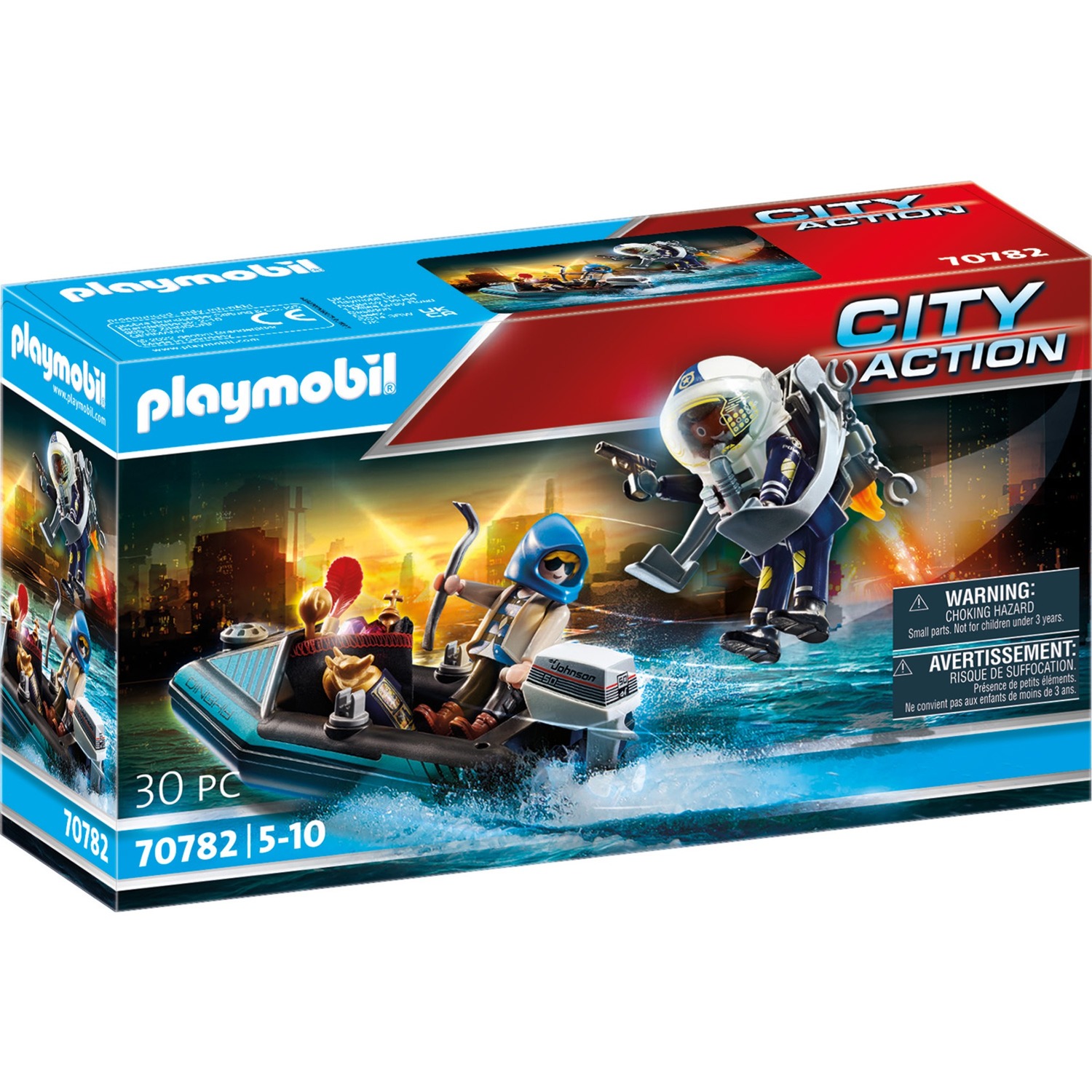 Spielzeug: PLAYMOBIL 70782 City Action - Polizei-Jetpack: Festnahme des Kunsträubers