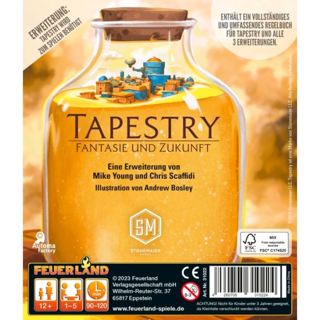 Pegasus Tapestry: Fantasie und Zukunft, Brettspiel | 04260705310224 Pegasus Tapestry: Fantasie und Zukunft, Brettspiel | 04260705310224