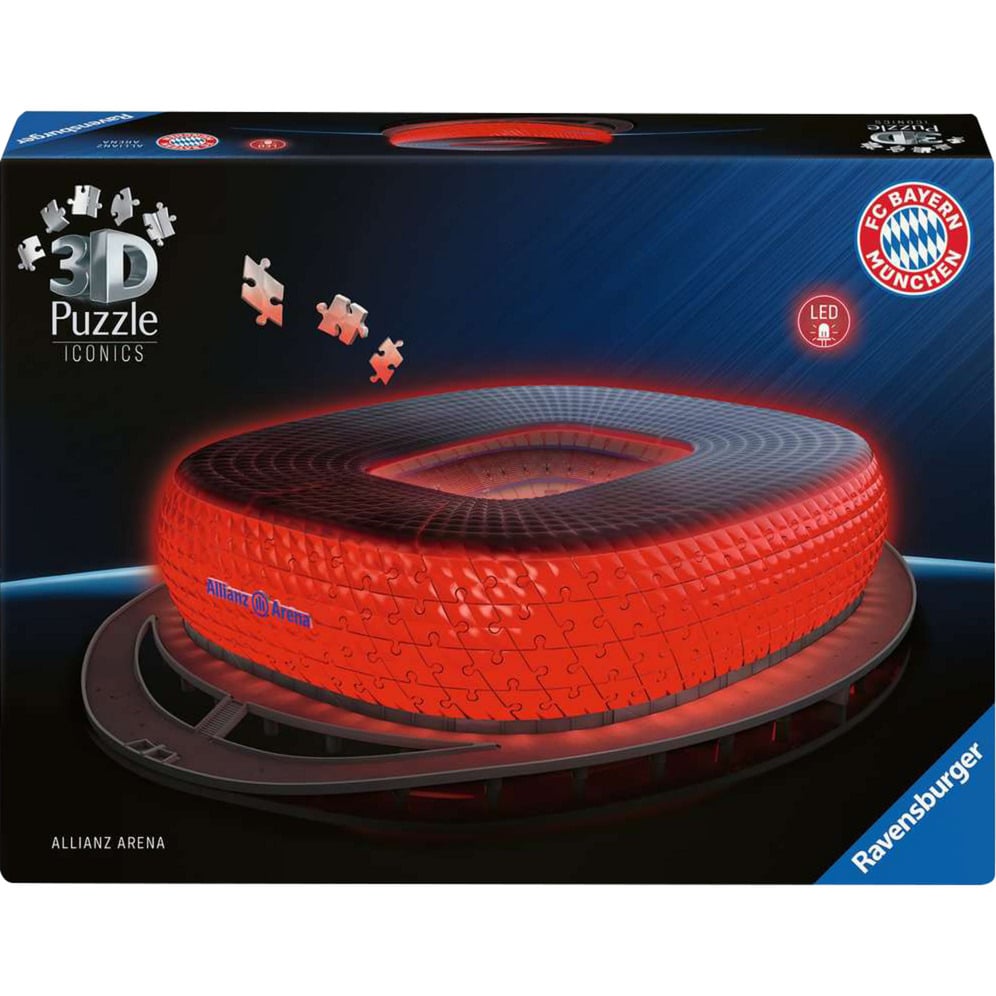 3D Puzzle Iconics: Allianz Arena - mit Licht