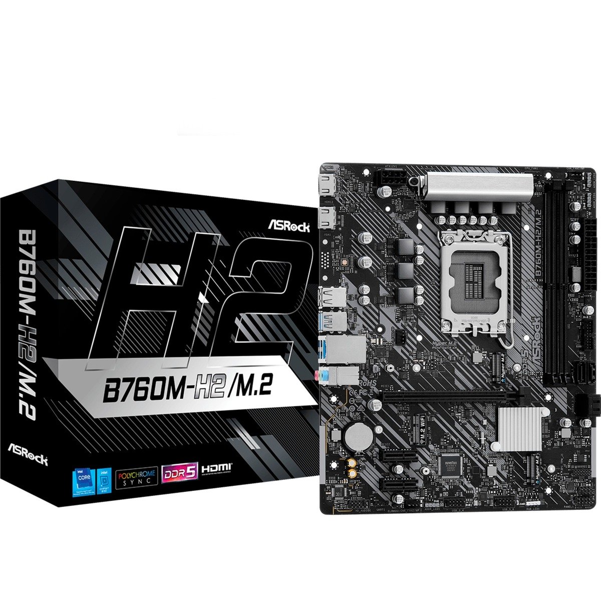 ASRock B760M-H2/M.2, Mainboard | 04710483944215 ASRock B760M-H2/M.2, Mainboard | 04710483944215
