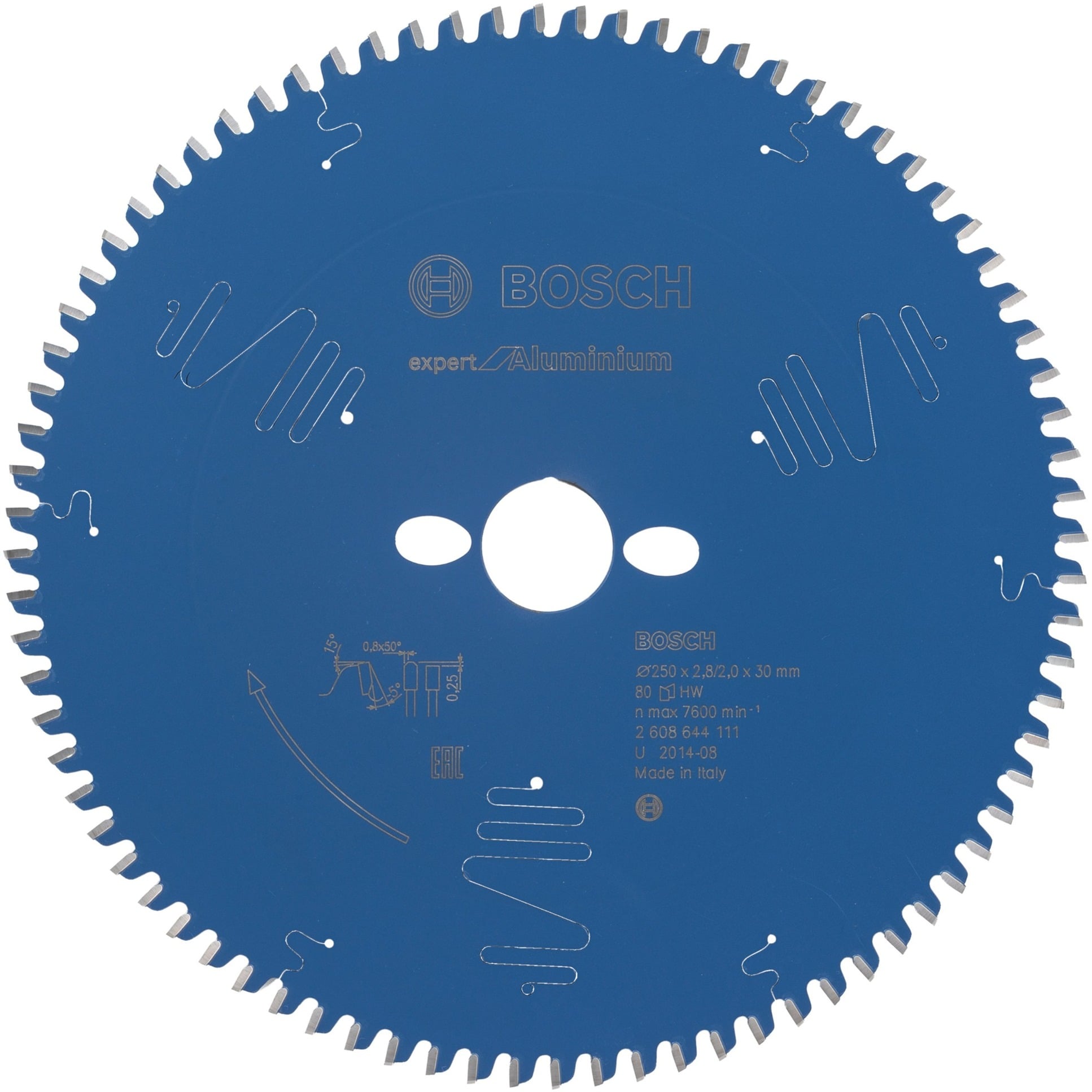 Kreissägeblatt Expert for Aluminium, Ø 250mm, 80Z
