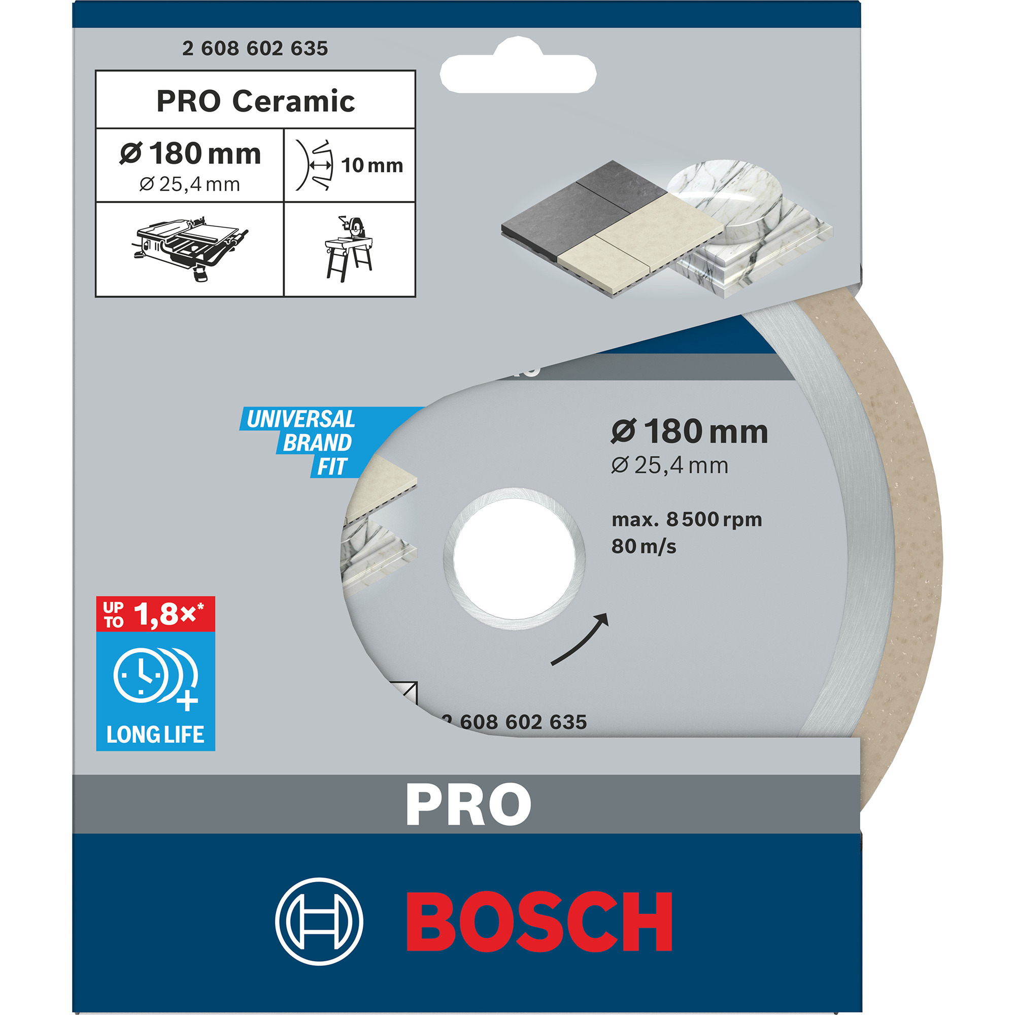 PRO Ceramic Diamant-Trennscheibe, Ø 180mm