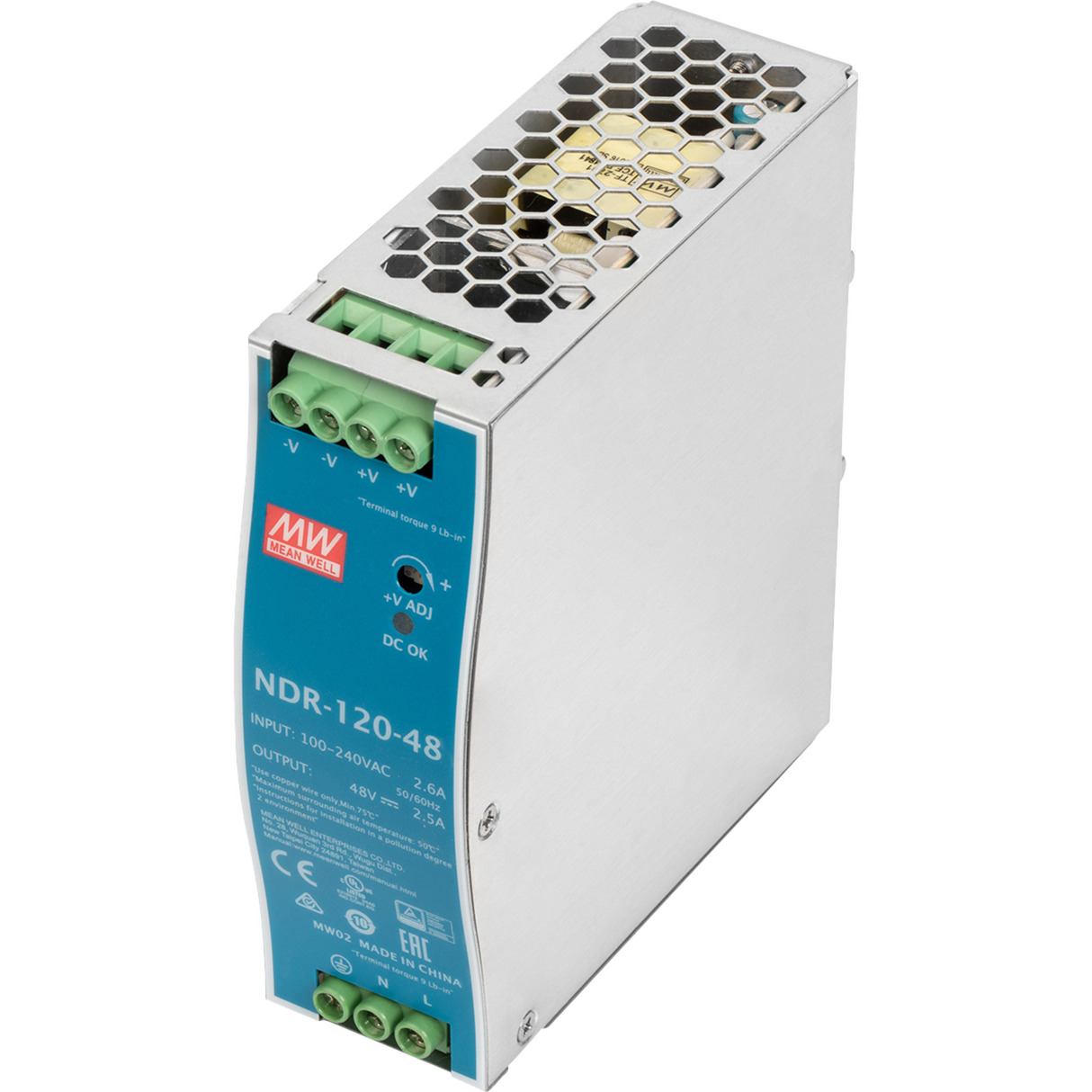 Industrielles Netzteil, 48V DC, 120 Watt